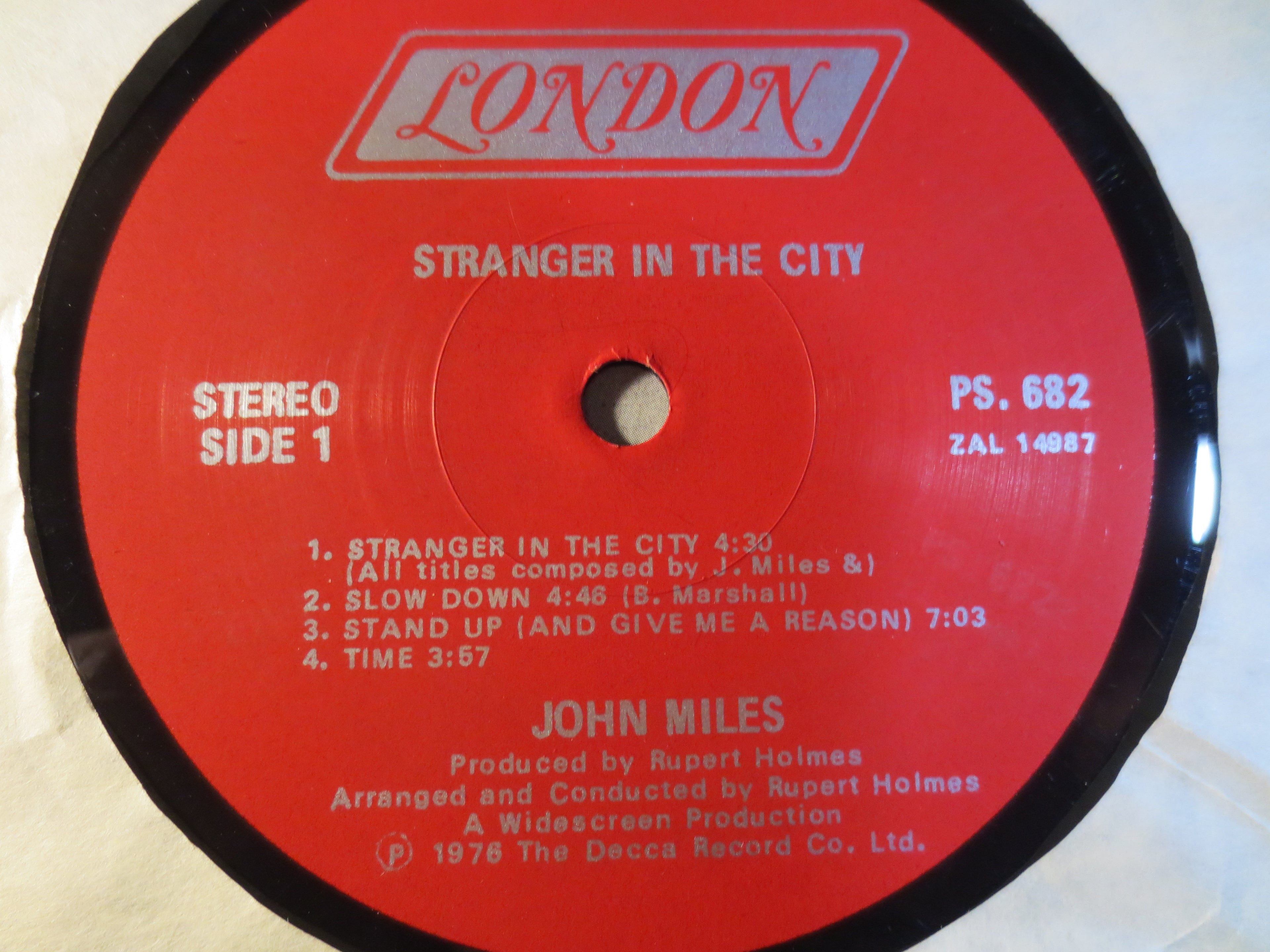 John Miles – Stranger in the City (1976) Vinyl LP