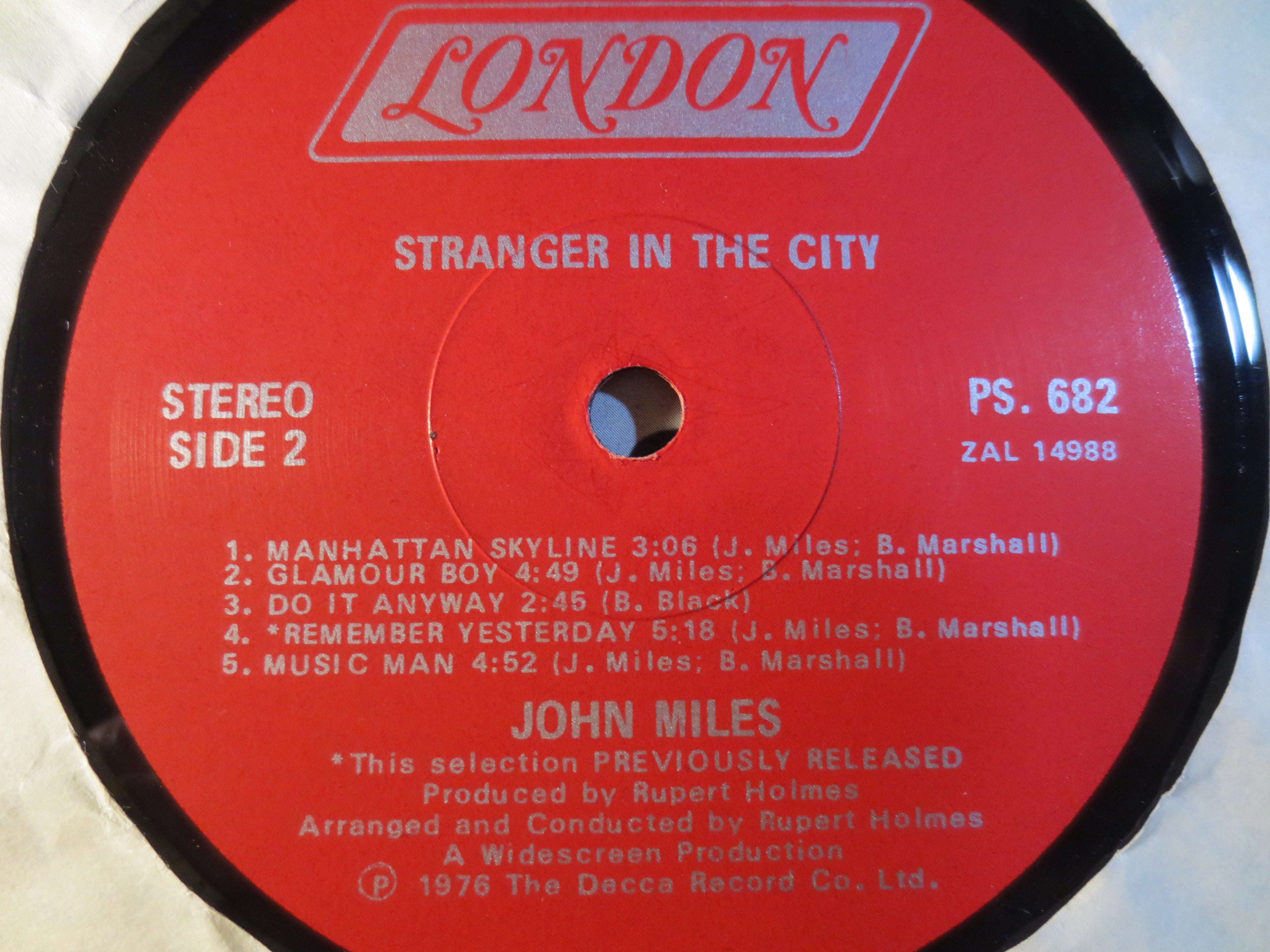 John Miles – Stranger in the City (1976) Vinyl LP