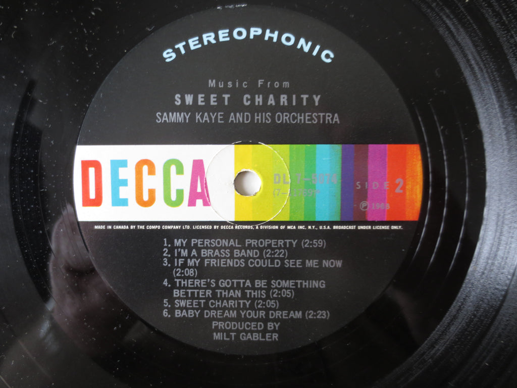 Sammy Kaye – Sweet Charity (1968) Vinyl LP