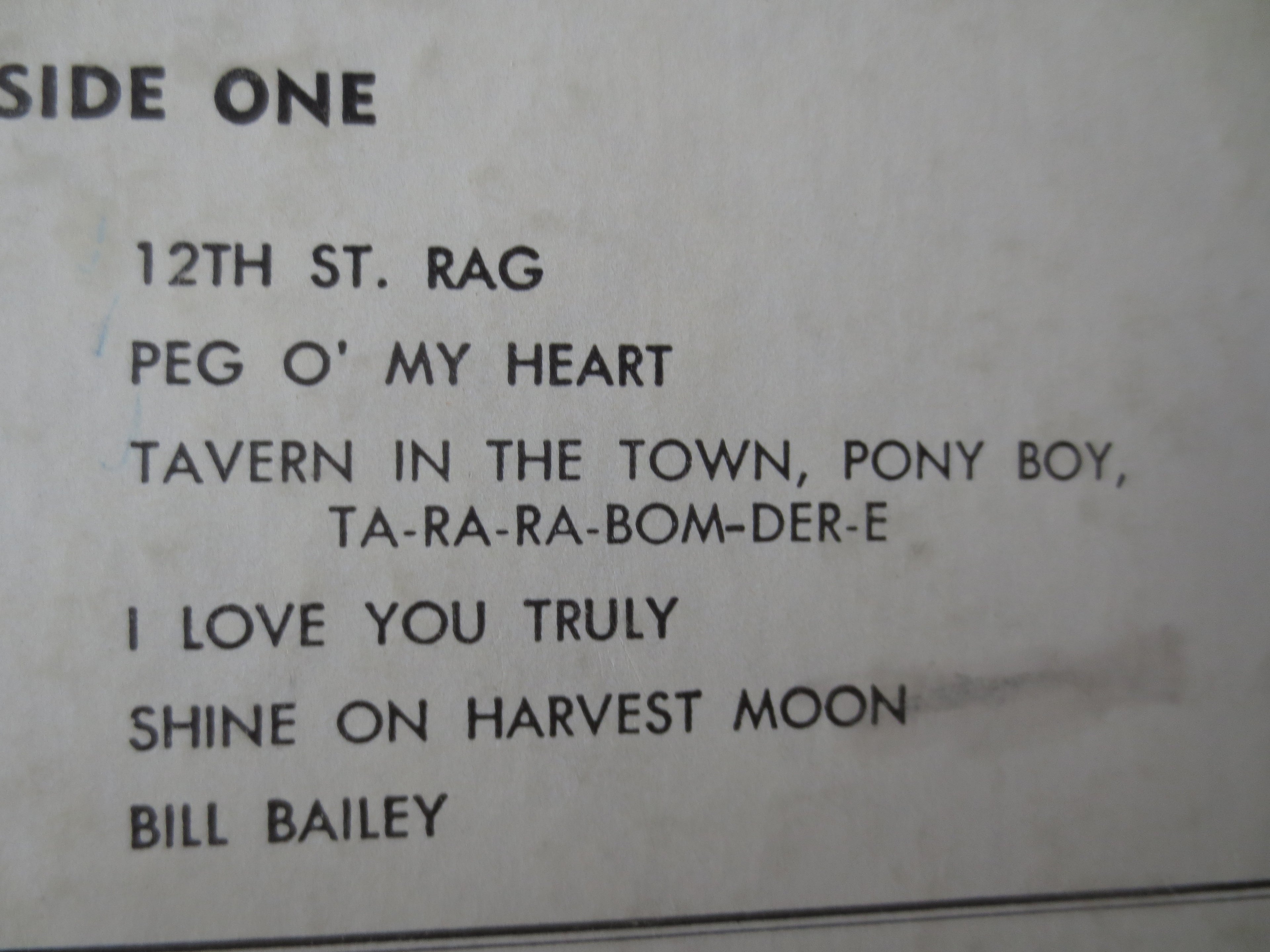 Ace O'Donnell – Honky Tonk Piano (1957) Vinyl LP