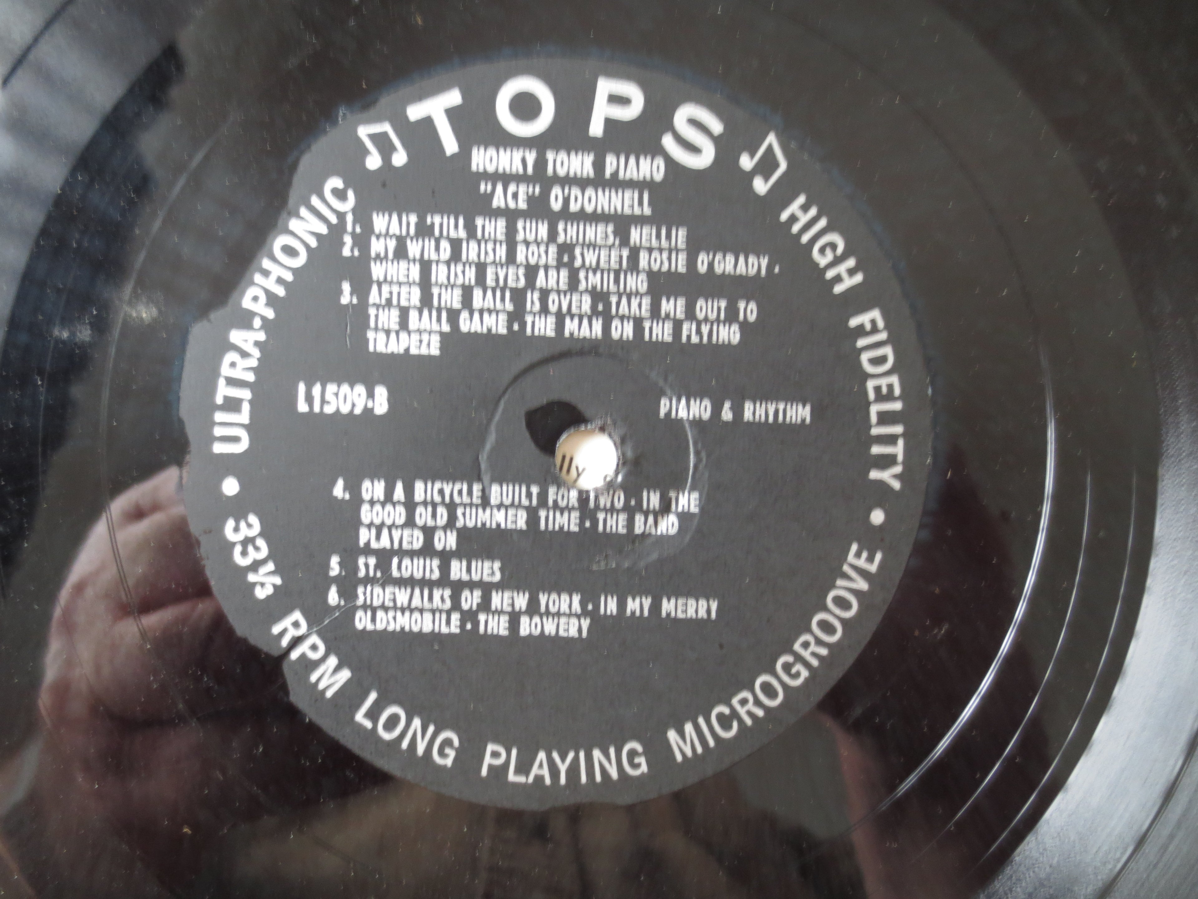 Ace O'Donnell – Honky Tonk Piano (1957) Vinyl LP