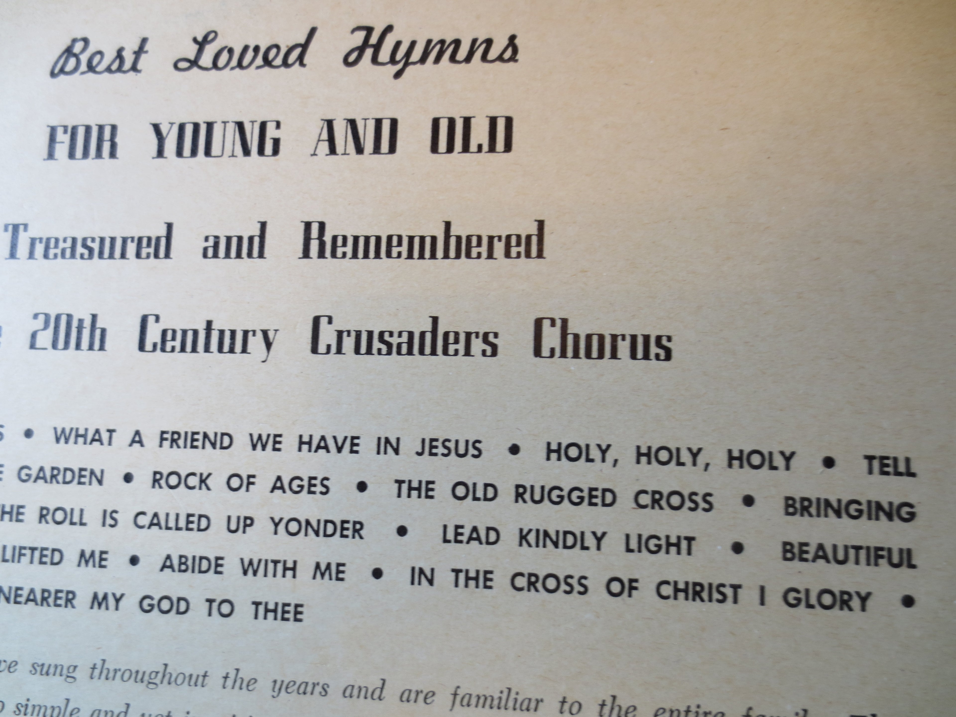 BEST LOVED Hymns, CHRISTMAS Music, Christmas Songs, Christmas Carols, Christmas Hymns, lps, Christmas lps, Lp, 1965 Records
