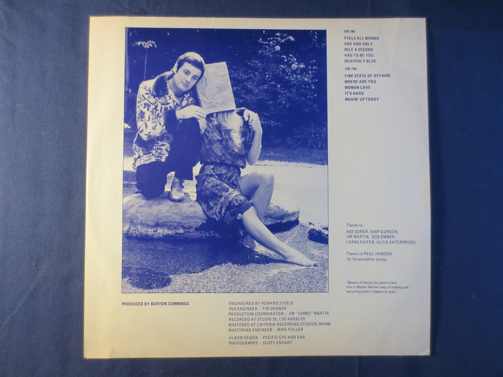 Burton Cummings – Woman Love (1980) Vinyl LP
