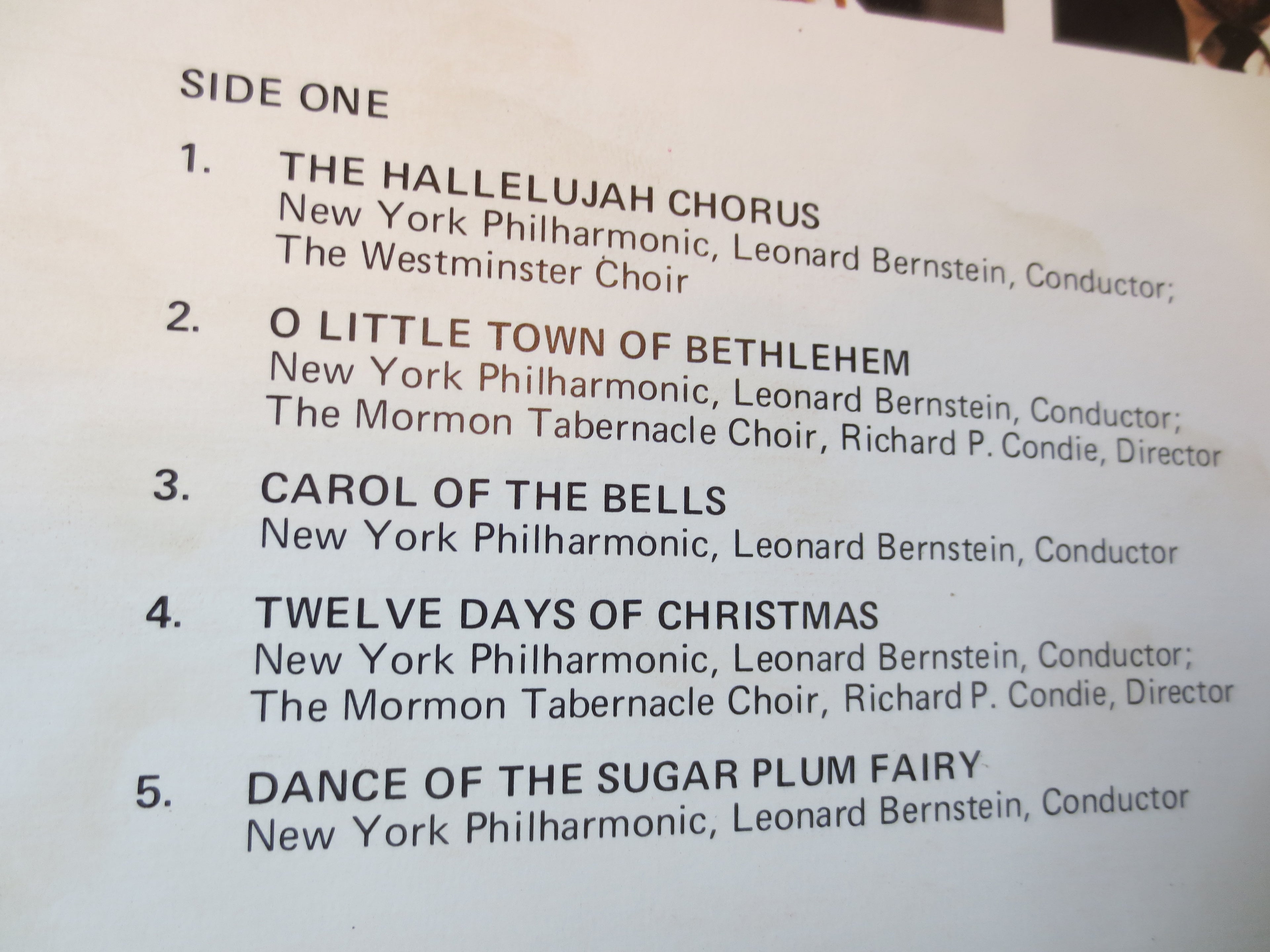 Leonard Bernstein – Christmas (1974) Vinyl LP
