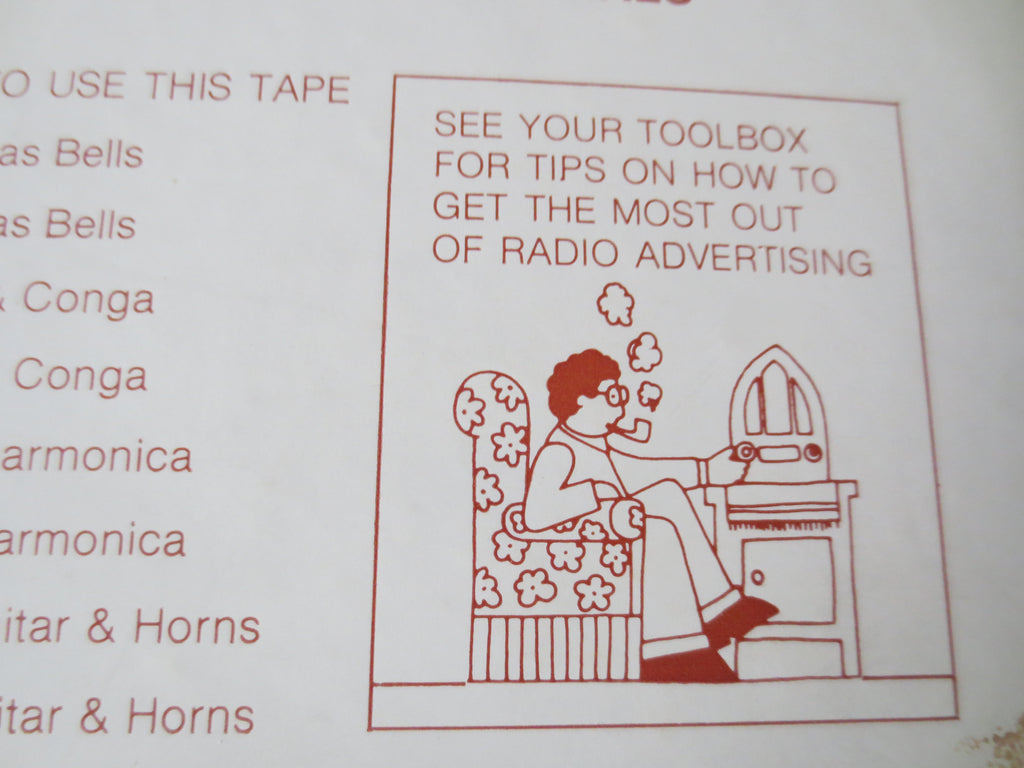 Musical Backgrounds for Studio Radio Commercials – Reel to Reel Tape (Vintage)