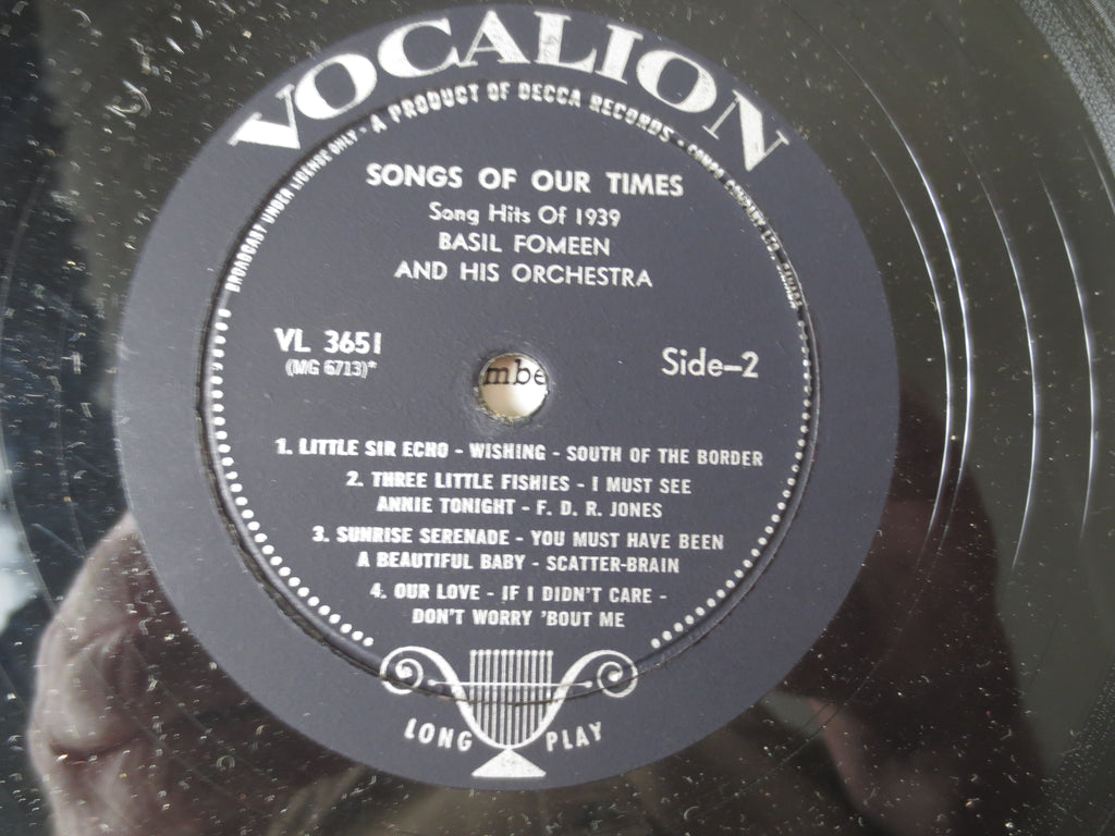 Basil Fomeen & His Orchestra – Songs of Our Times (1959) Vinyl LP