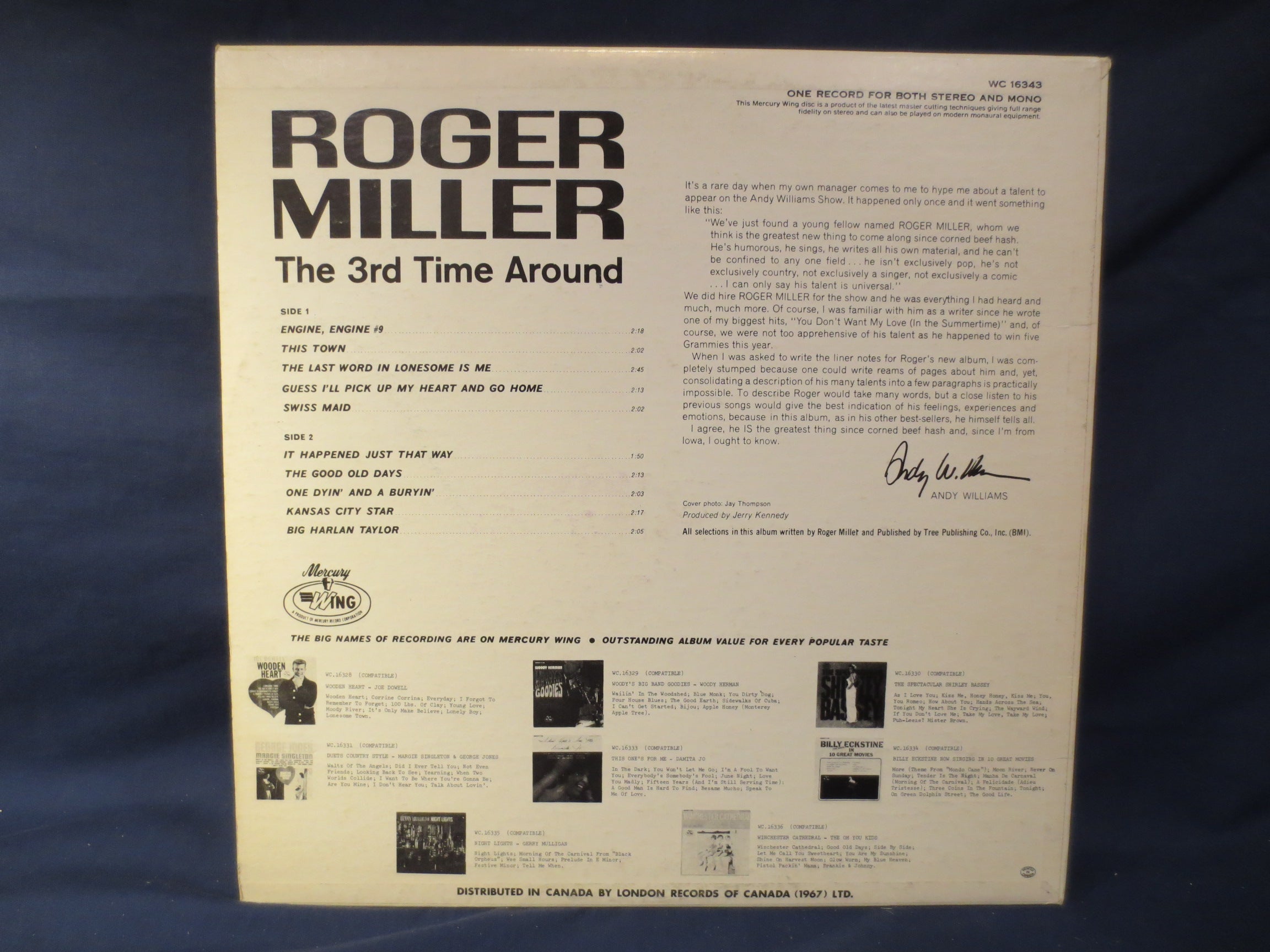 Roger Miller – The 3rd Time Around (1965) Vinyl LP