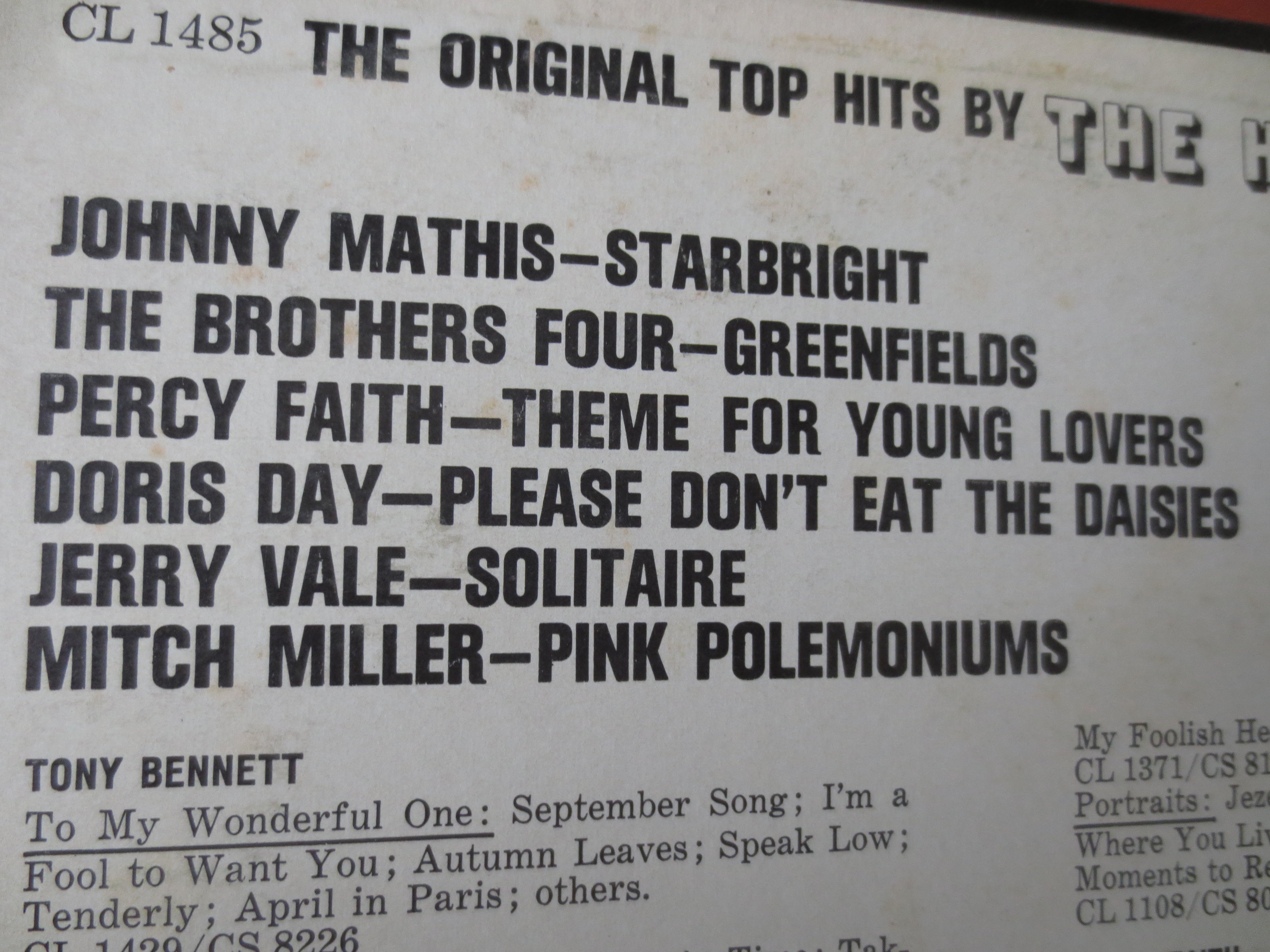 The Hit Makers – Columbia Greatest Hits (1960) Vinyl LP