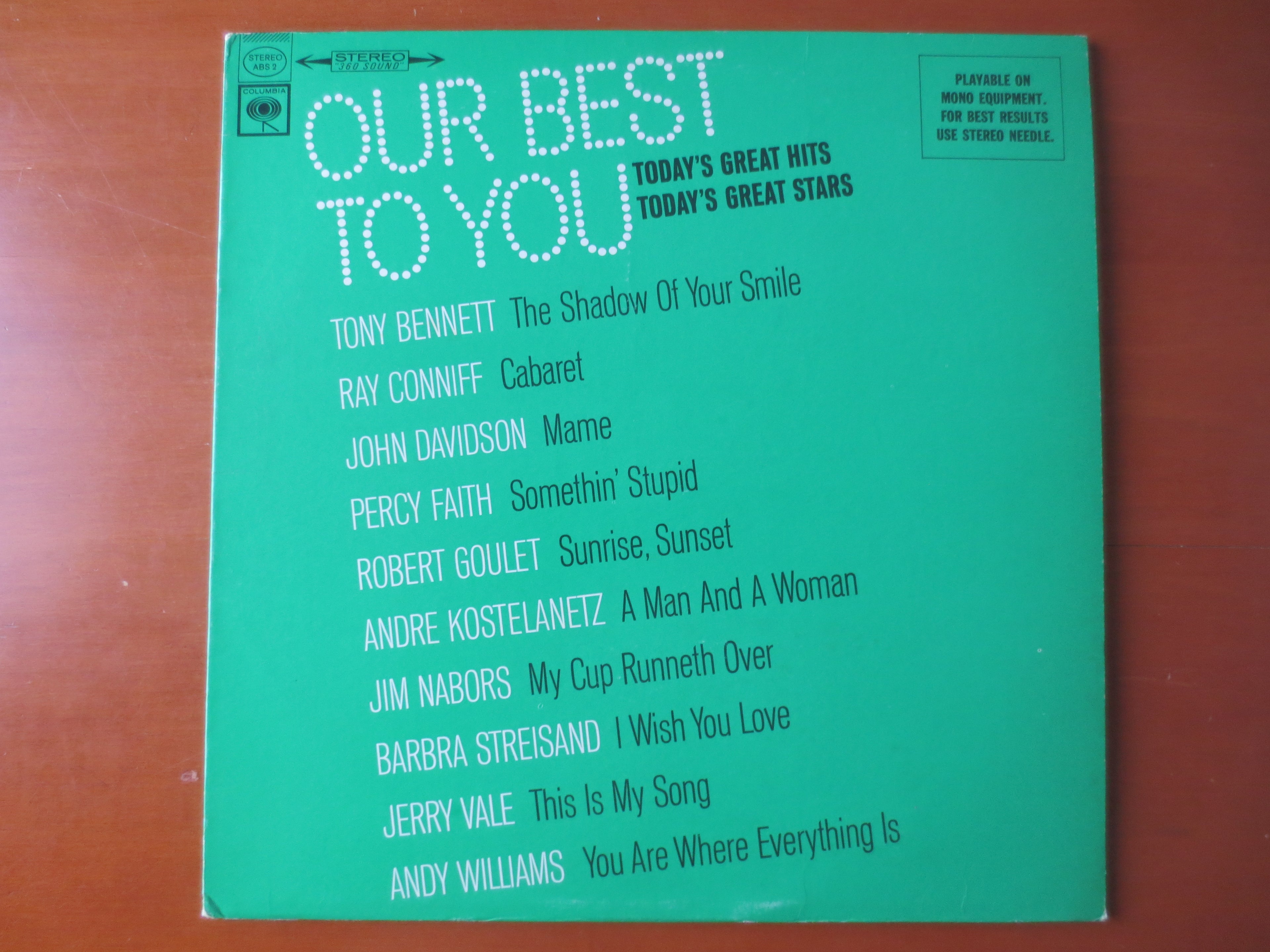 Columbia Records – Our Best to You (1967) Vinyl LP