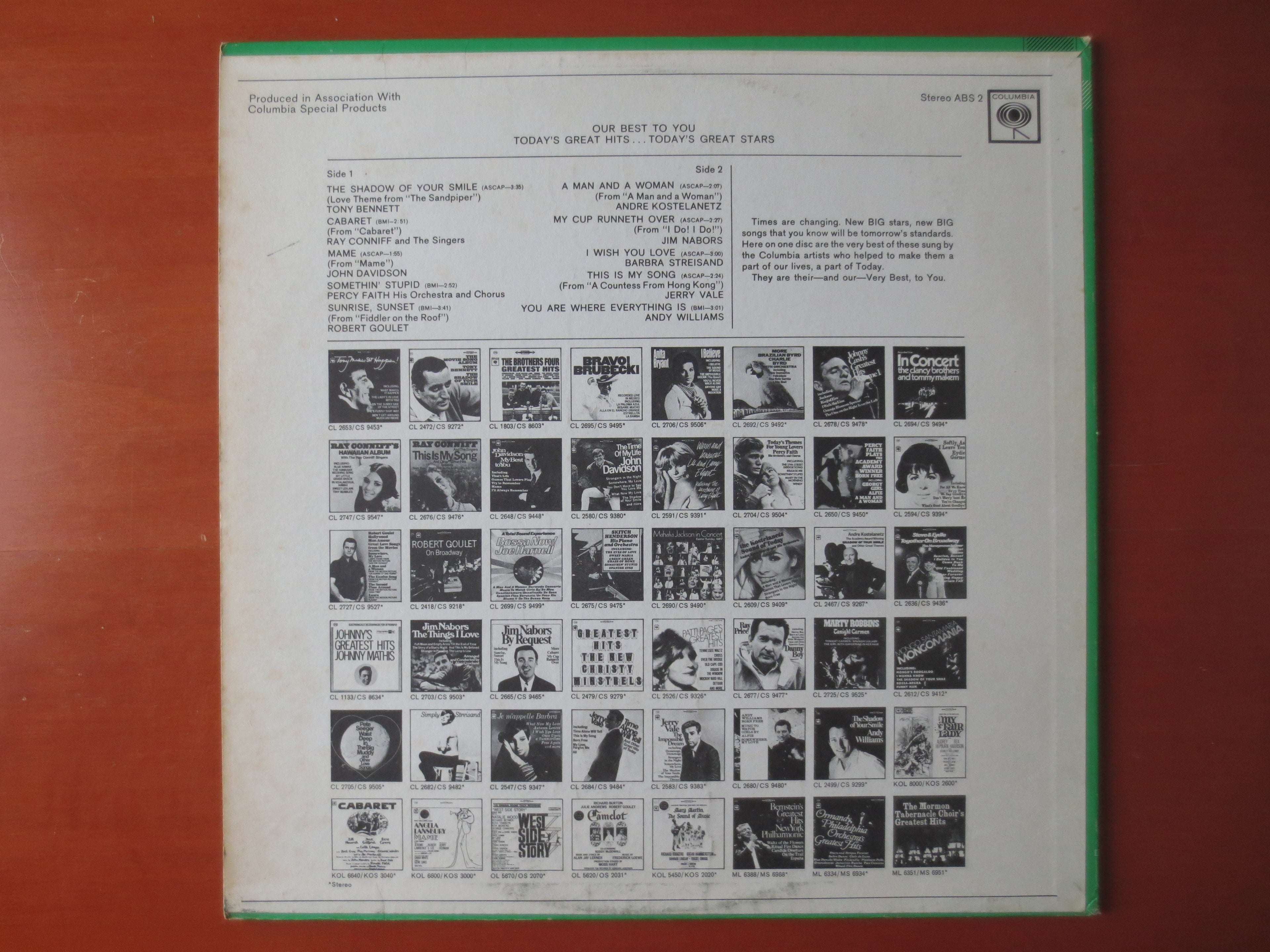 Columbia Records – Our Best to You (1967) Vinyl LP