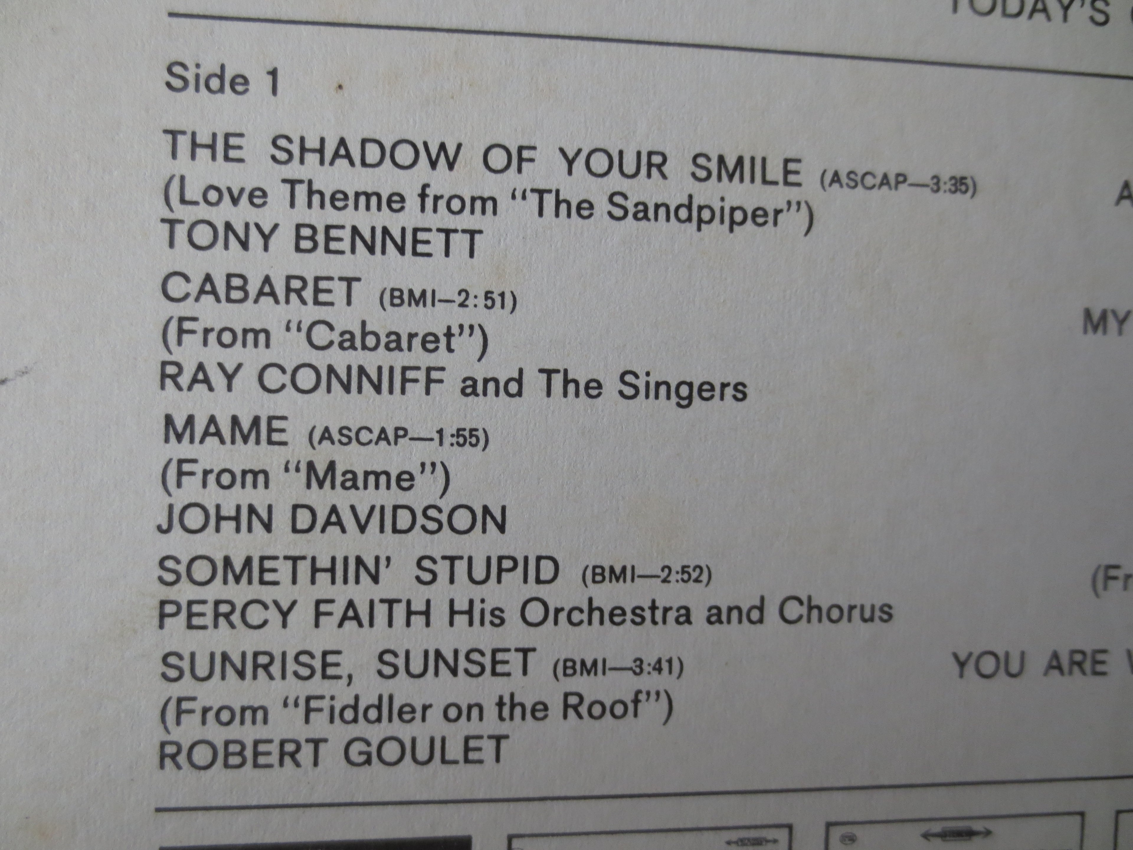 Columbia Records – Our Best to You (1967) Vinyl LP