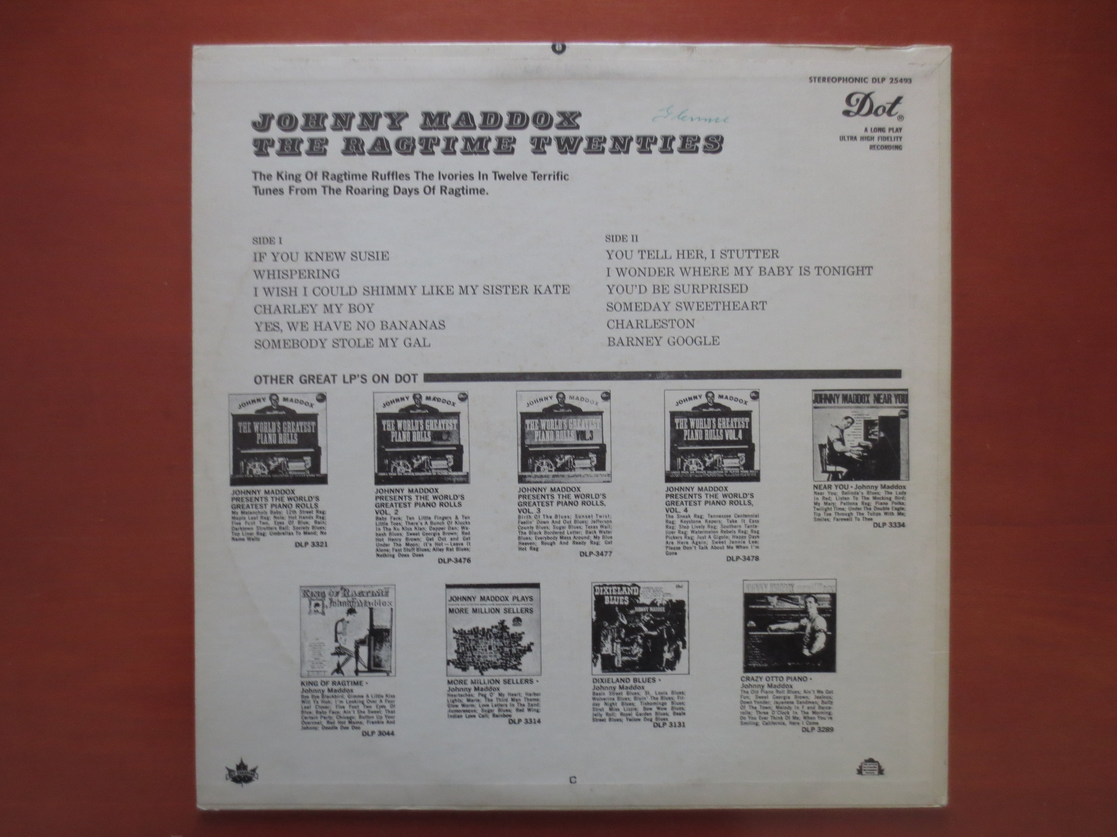 Johnny Maddox – The Ragtime Twenties (1963) [Vinyl LP]
