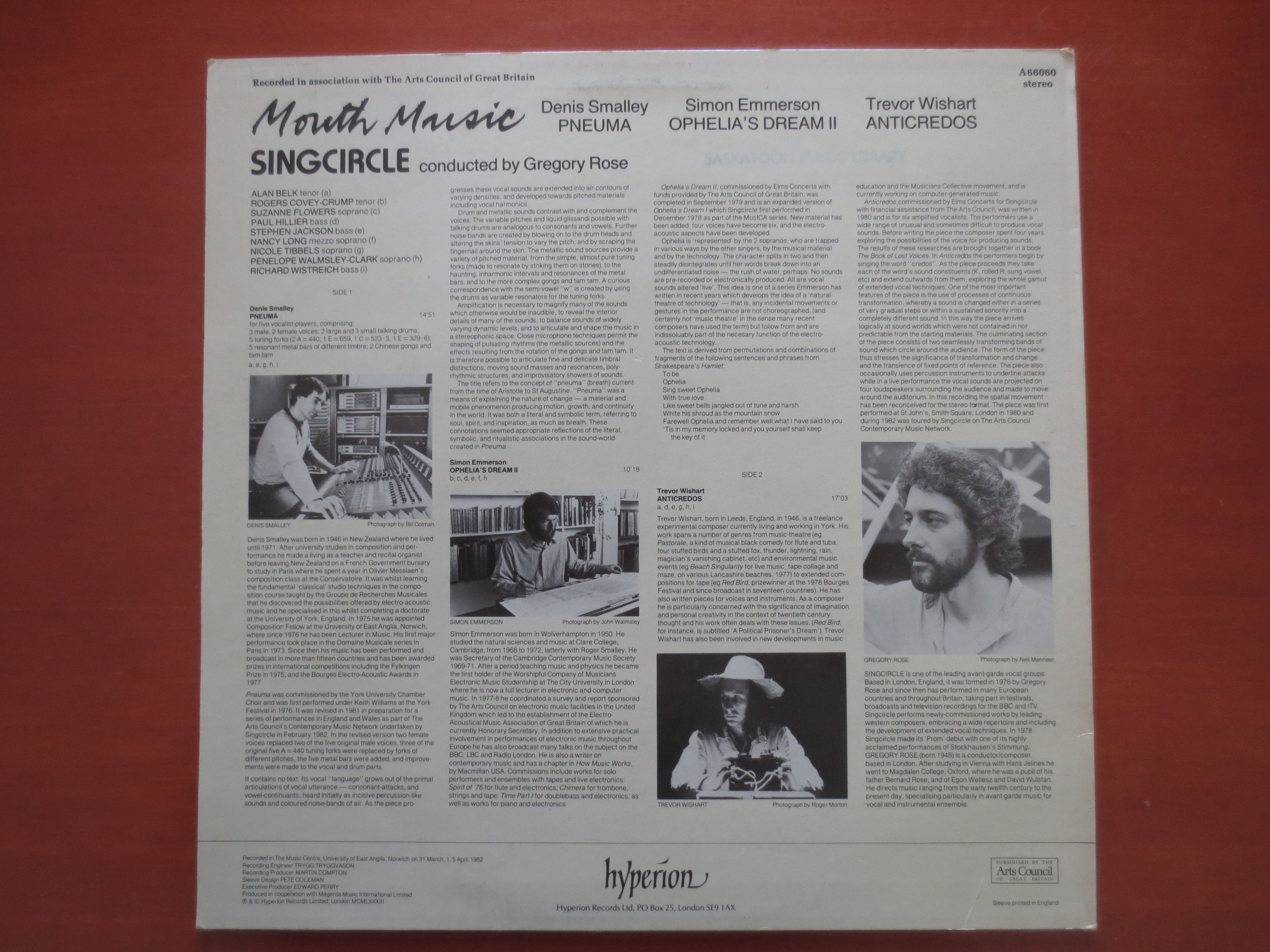 Sing Circle – Mouth Music (1982) Vinyl LP