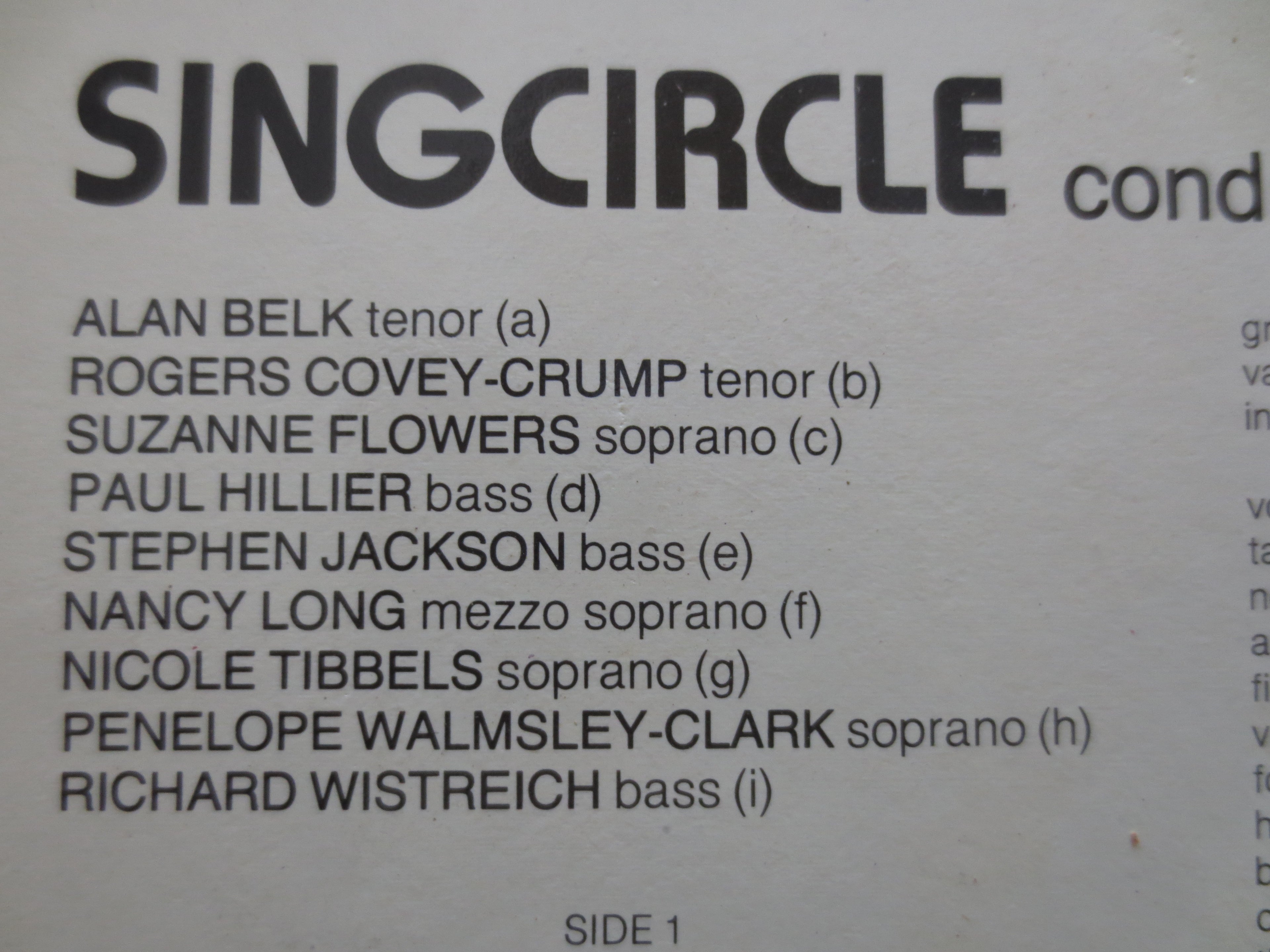 Sing Circle – Mouth Music (1982) Vinyl LP