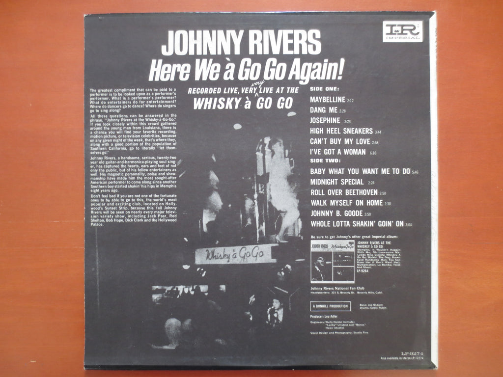 Johnny Rivers – Here We a Go Go Again (1964) Vinyl LP