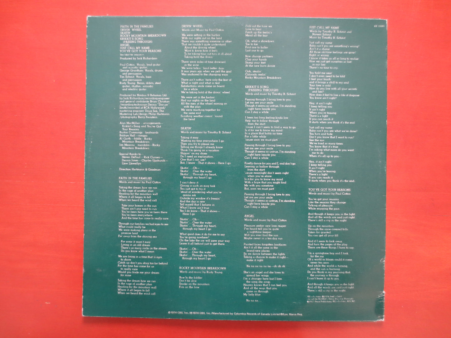 POCO, SEVEN, POCO Album, Poco Record, Poco Vinyl, Vintage Vinyl, Record Vinyl, Records, Rock Records, Vinyl Lp, 1974 Record