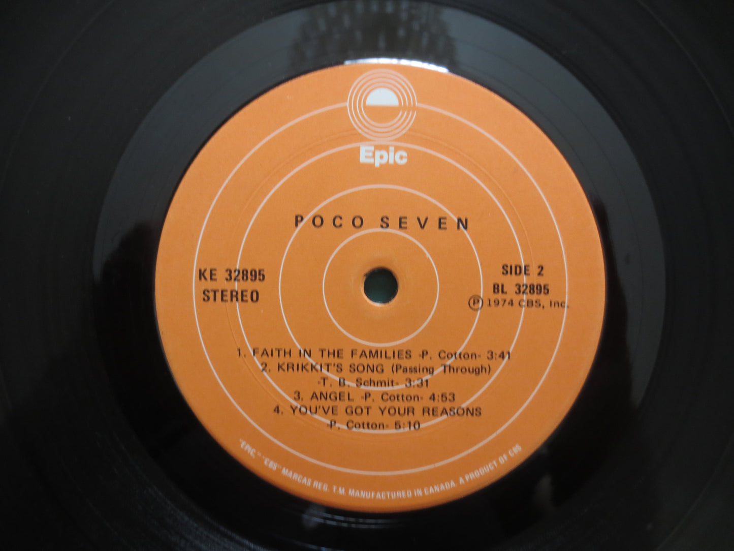 POCO, SEVEN, POCO Album, Poco Record, Poco Vinyl, Vintage Vinyl, Record Vinyl, Records, Rock Records, Vinyl Lp, 1974 Record