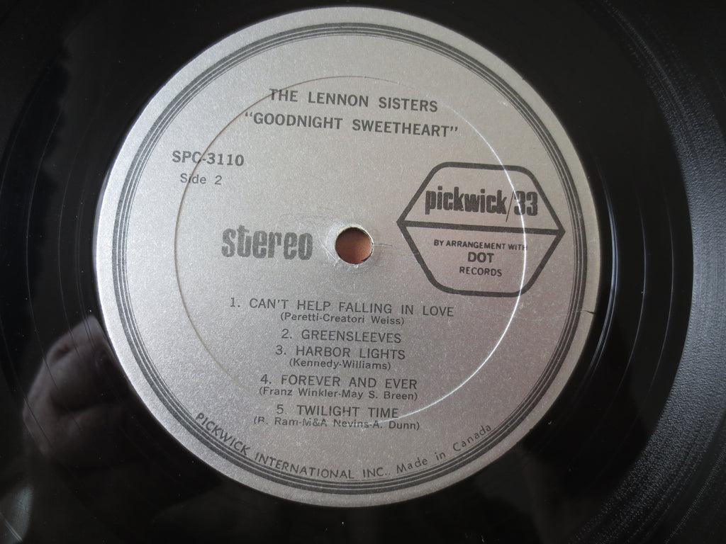 The Lennon Sisters – Goodnight Sweetheart (1967) Vinyl LP
