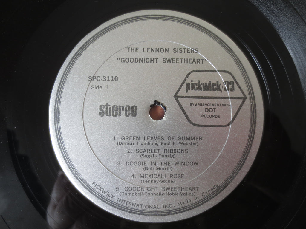 The Lennon Sisters – Goodnight Sweetheart (1967) Vinyl LP