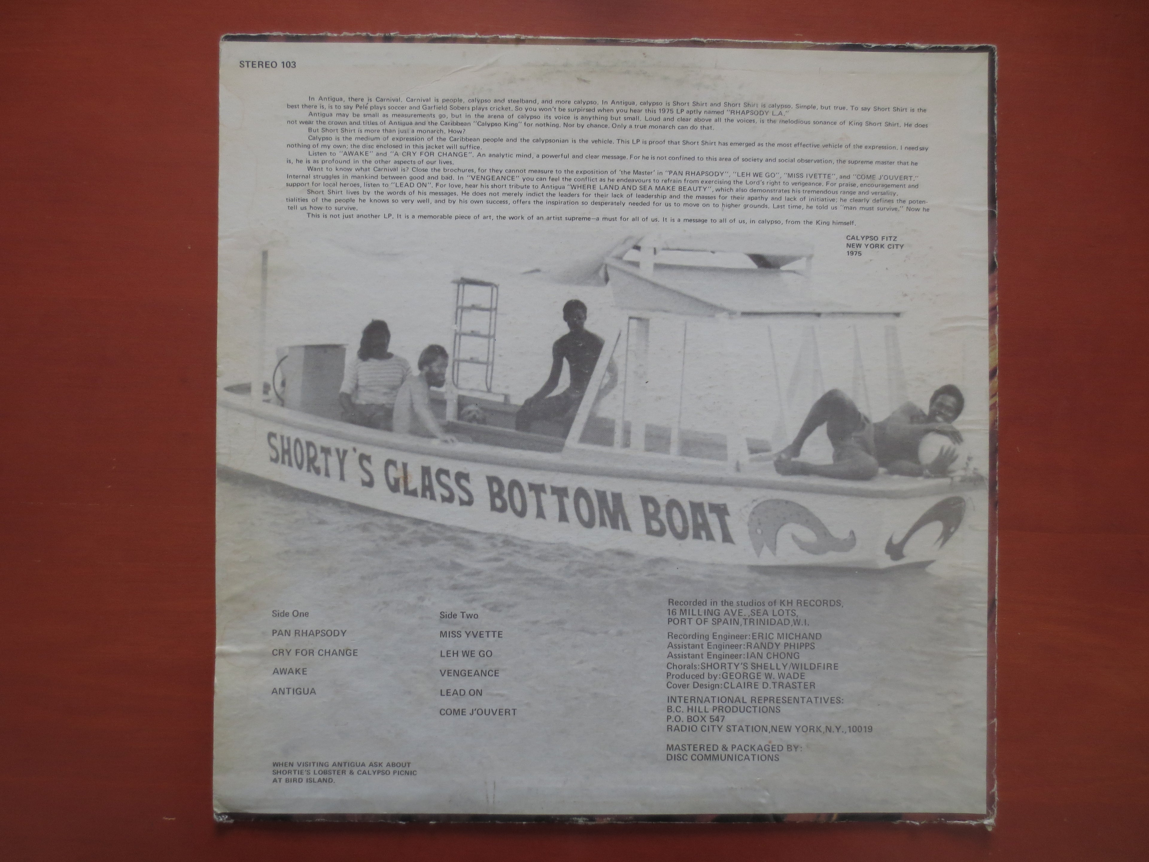 Lord Short Shirt – Rhapsody L.A. Miss Yvette (1975) Vinyl LP
