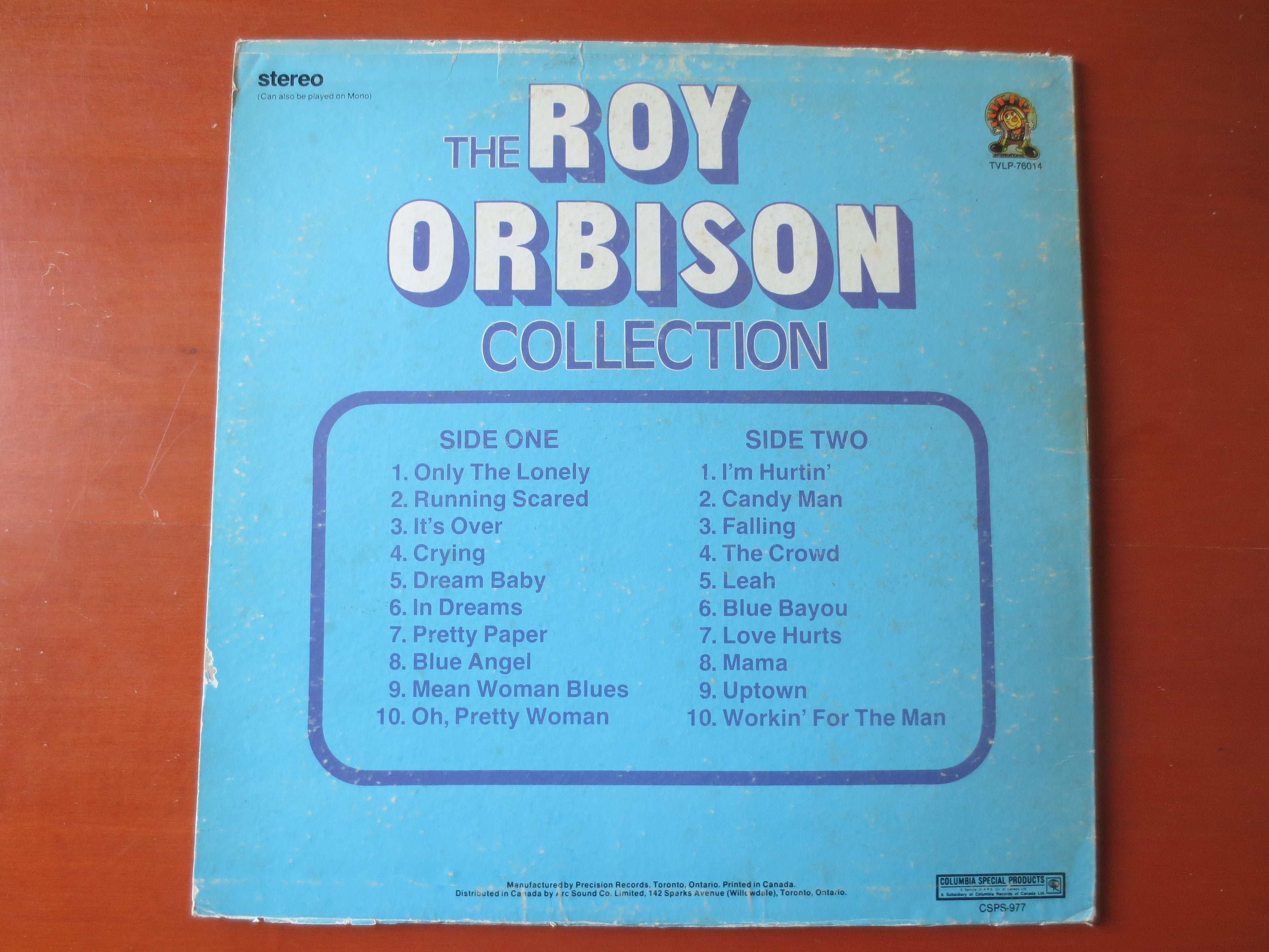 Roy Orbison – The Roy Orbison Collection: 20 Original Hits (1975) [Vinyl LP]