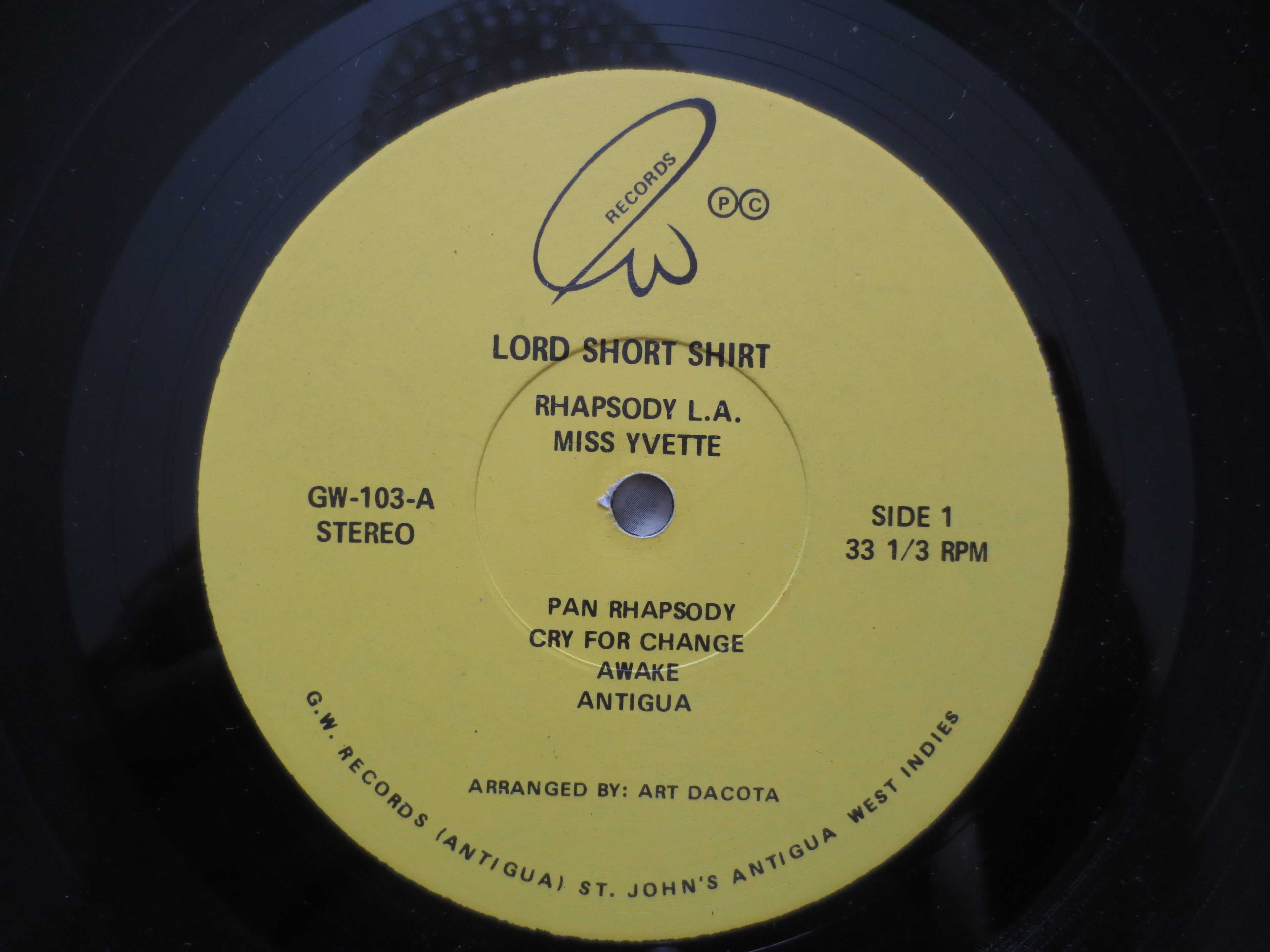 Lord Short Shirt – Rhapsody L.A. Miss Yvette (1975) Vinyl LP