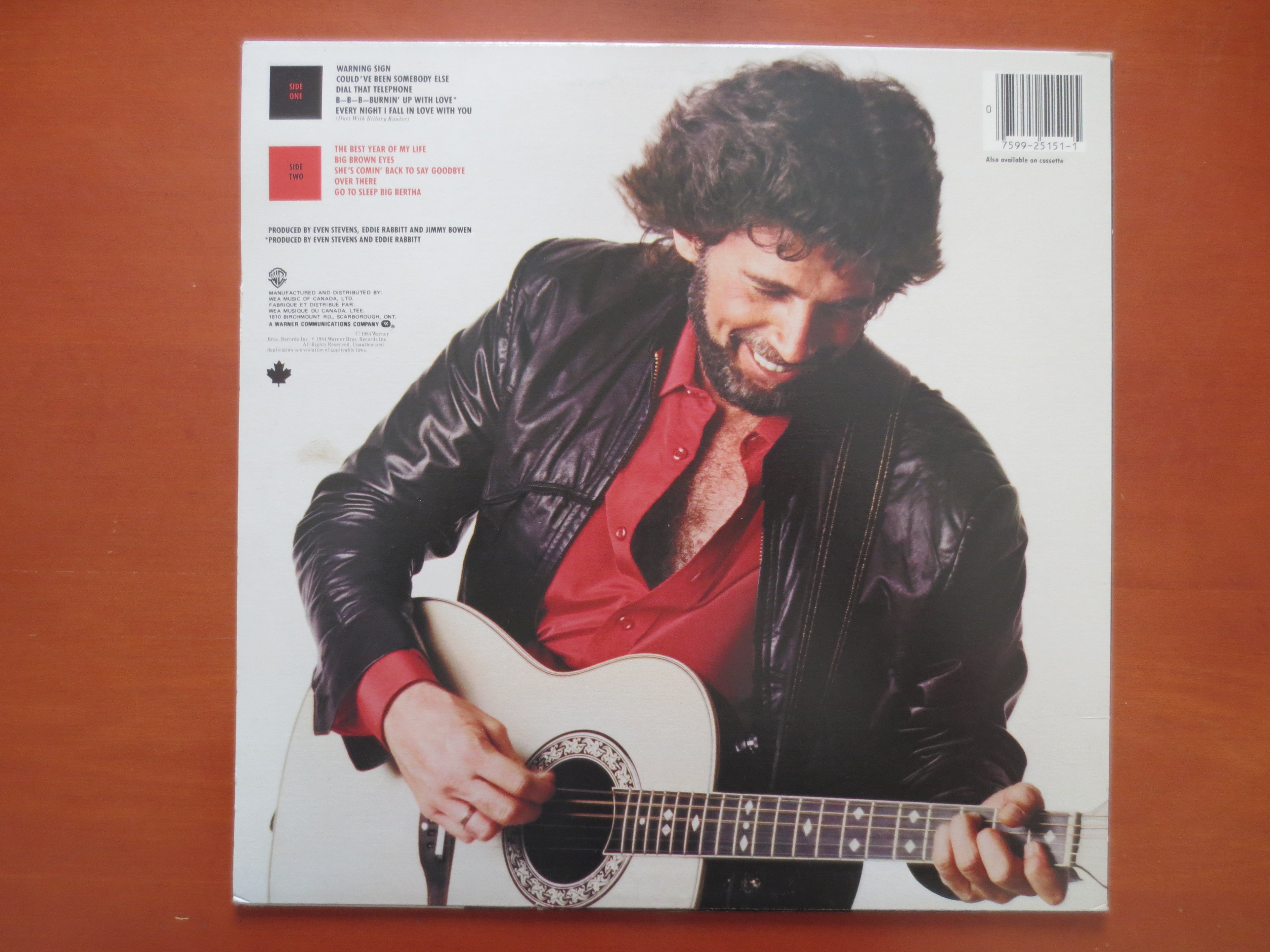 Eddie Rabbitt – The Best Year of My Life (1984) Vinyl LP