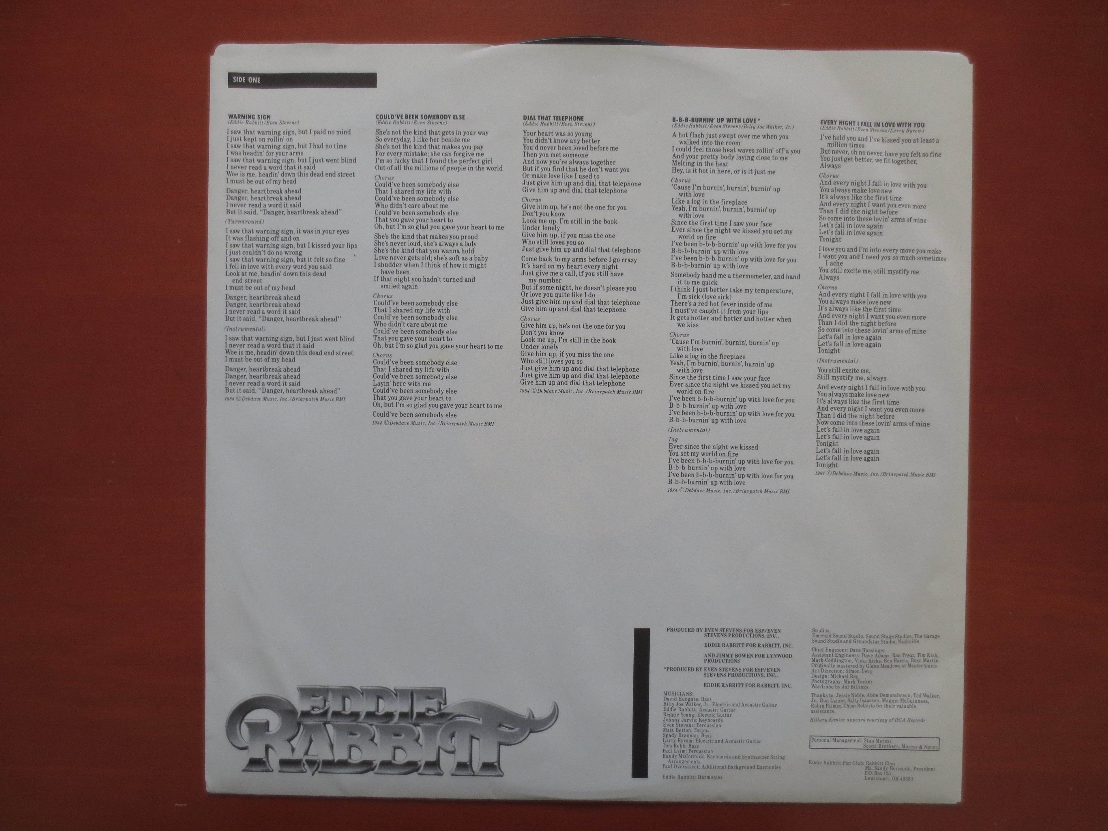 Eddie Rabbitt – The Best Year of My Life (1984) Vinyl LP