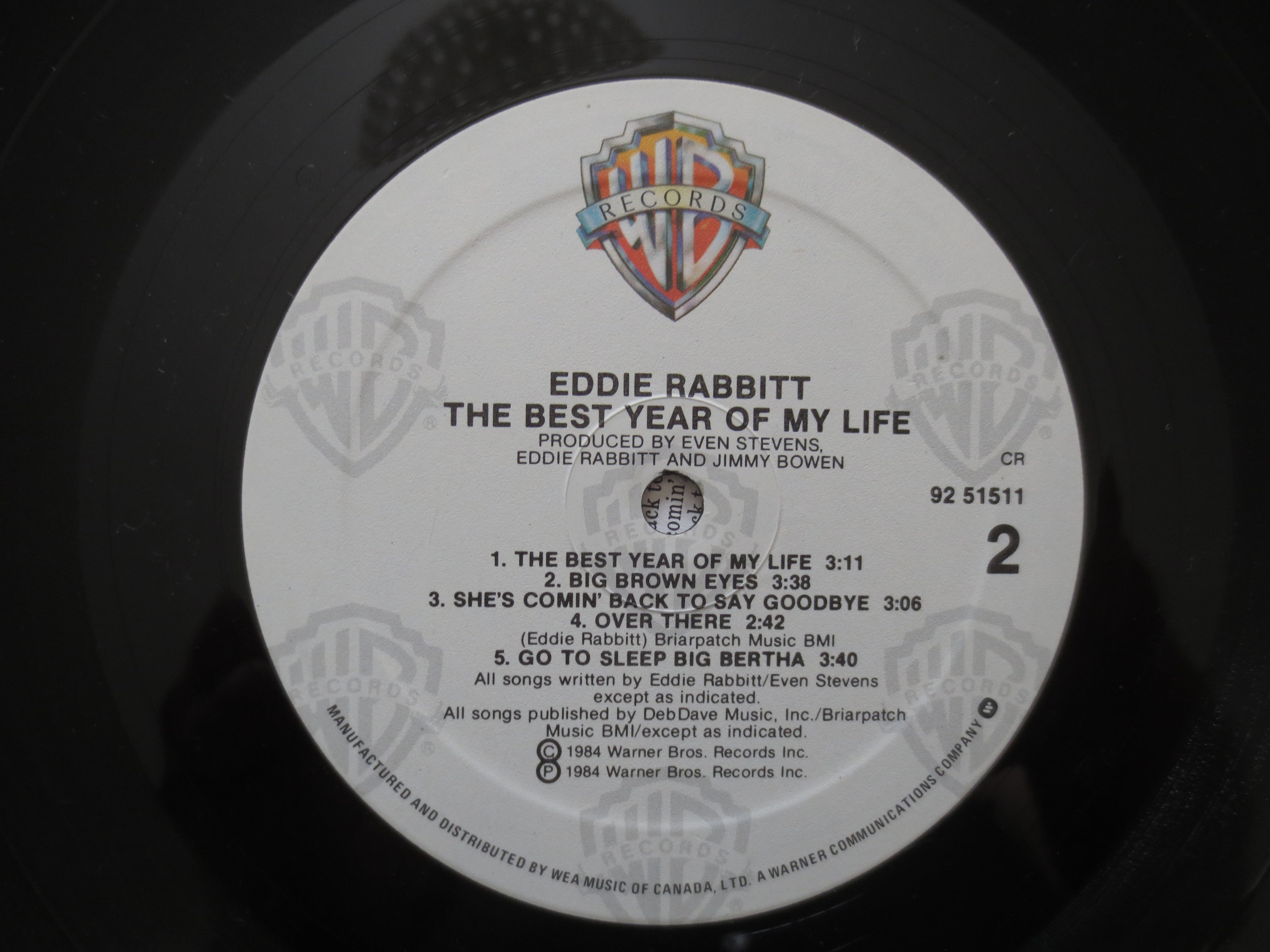 Eddie Rabbitt – The Best Year of My Life (1984) Vinyl LP
