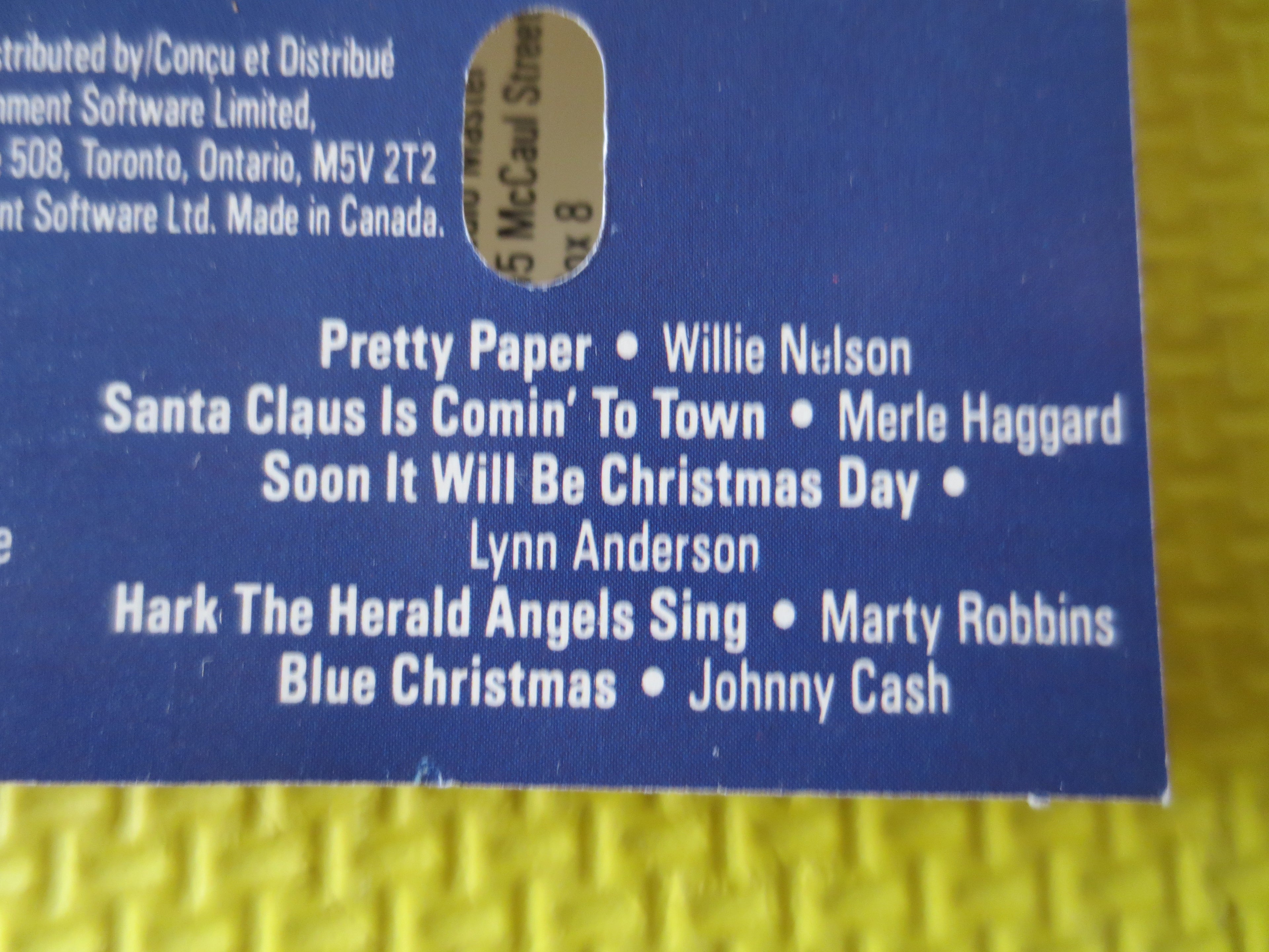 Christmas in the Country (1990) Cassette