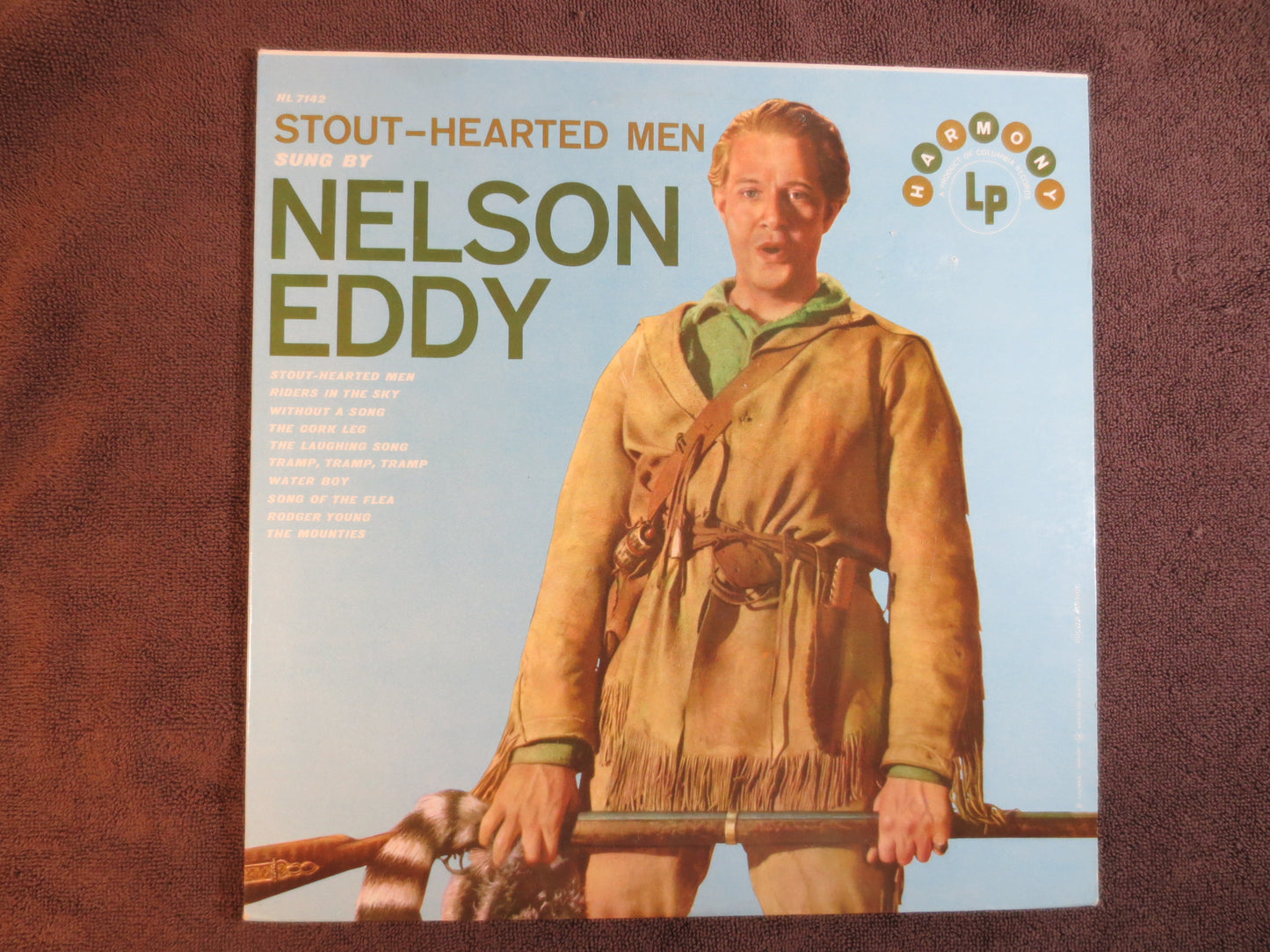 NELSON EDDY, Stout Hearted MEN, Nelson Eddy Album, Nelson Eddy Vinyl, Nelson Eddy Lp, Vintage Vinyl, 1958 Records