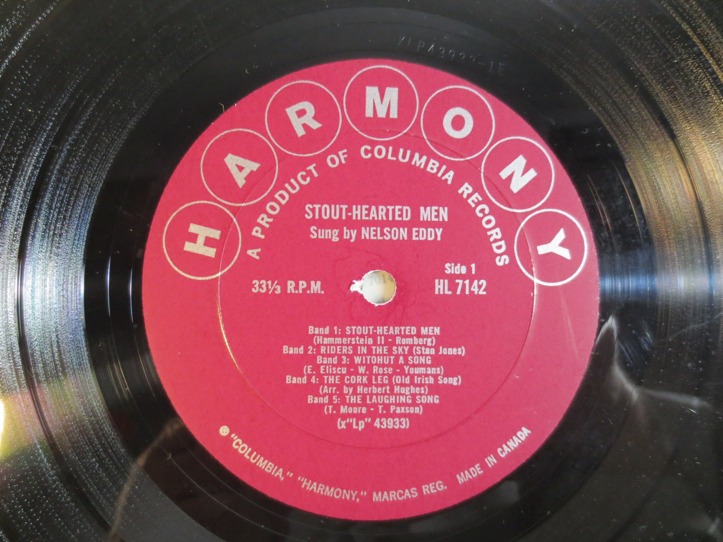 Nelson Eddy – Stout-Hearted Men (1958) Vinyl LP