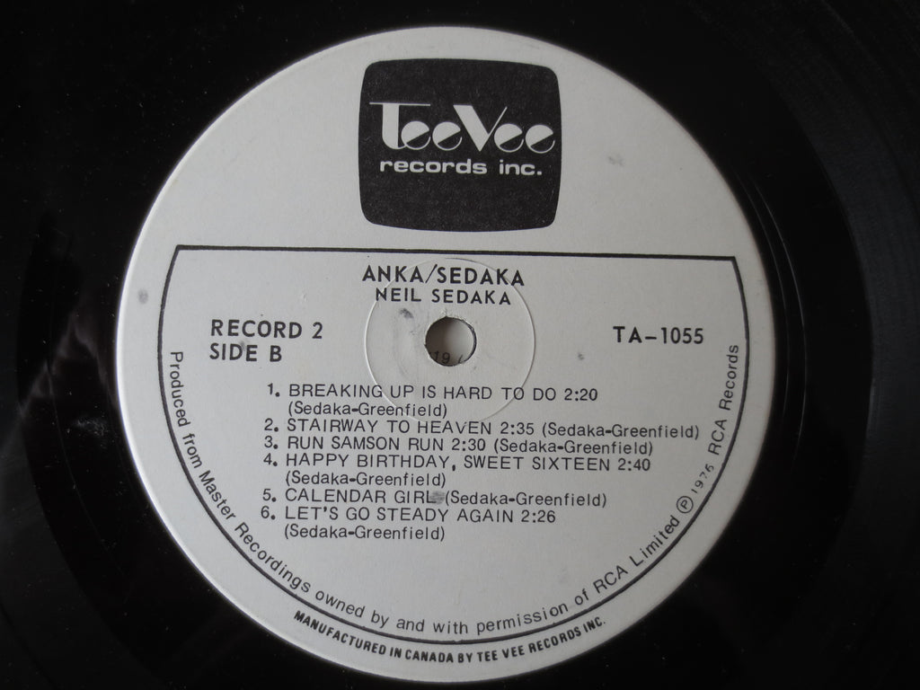 Paul Anka & Neil Sedaka – Two Great Artists (1976) Double Vinyl LP