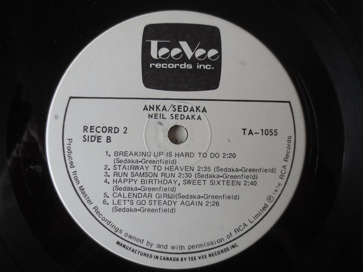 Paul Anka & Neil Sedaka – Two Great Artists (1976) Double Vinyl LP