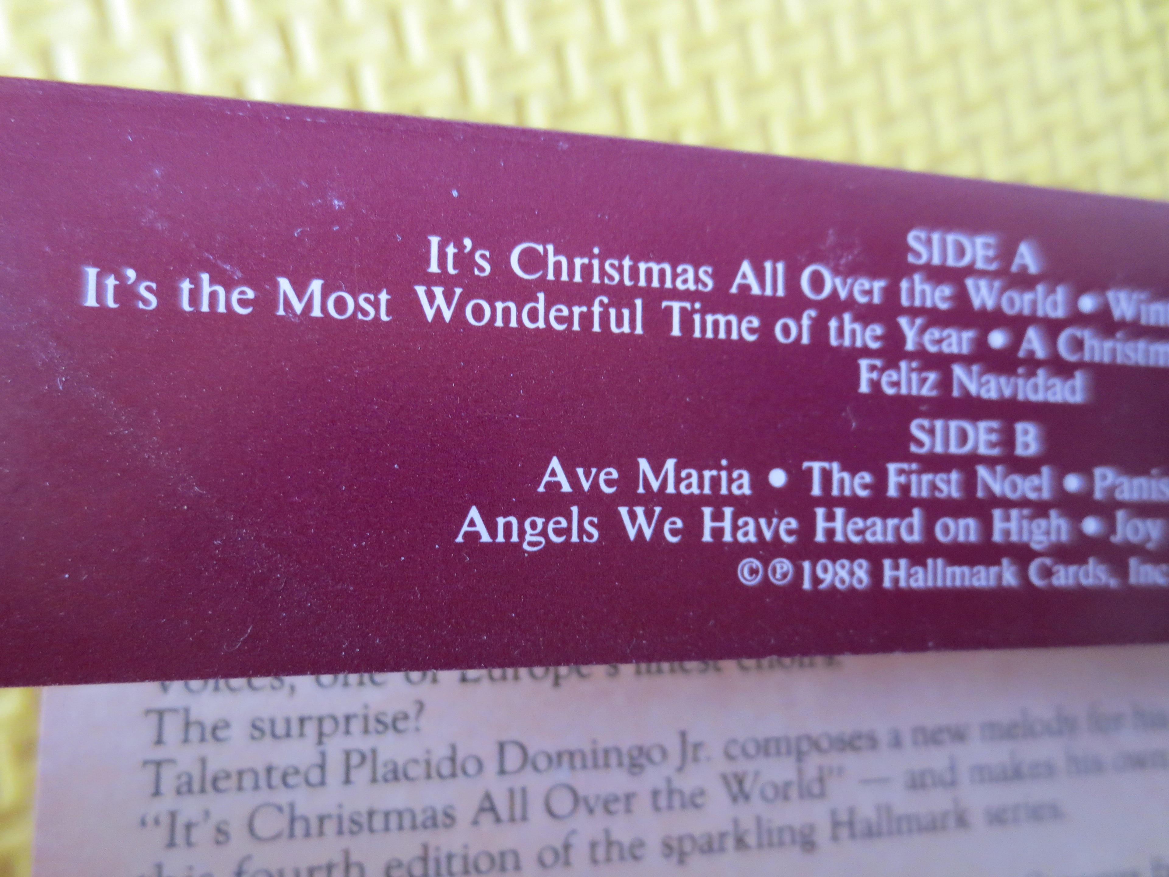Joy to the World – Christmas Music (1988) Cassette