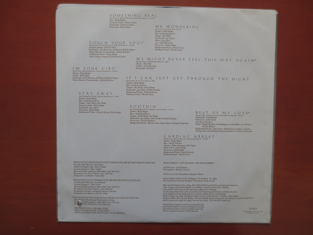 Phoebe Snow – Something Real (1989) Vinyl LP