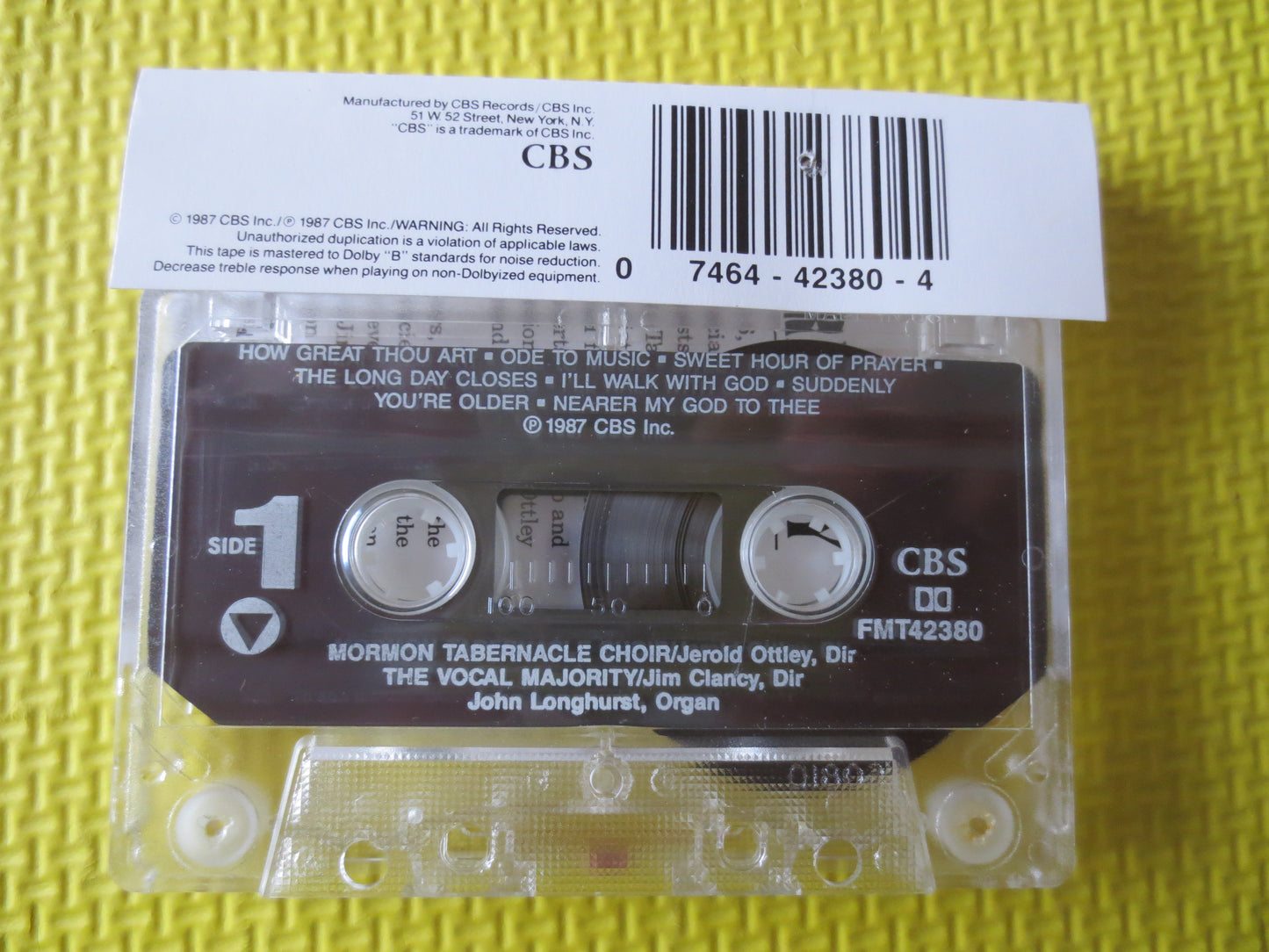 MORMON TABERNACLE, CHRISTMAS Cassette, Christmas Tape, Christmas Lp, Tape Cassette, Music Cassette, Tapes, 1987 Cassette