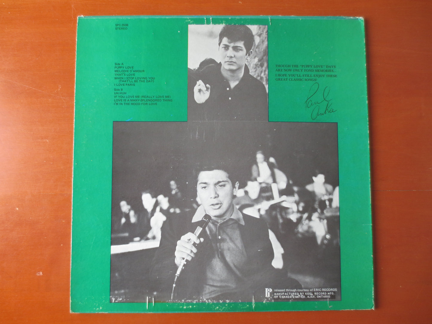 PAUL ANKA, PUPPY Love, Paul Anka Record, Paul Anka Vinyl, Paul Anka Album, Paul Anka Lp, Vinyl, Vintage Vinyl, 1976 Records