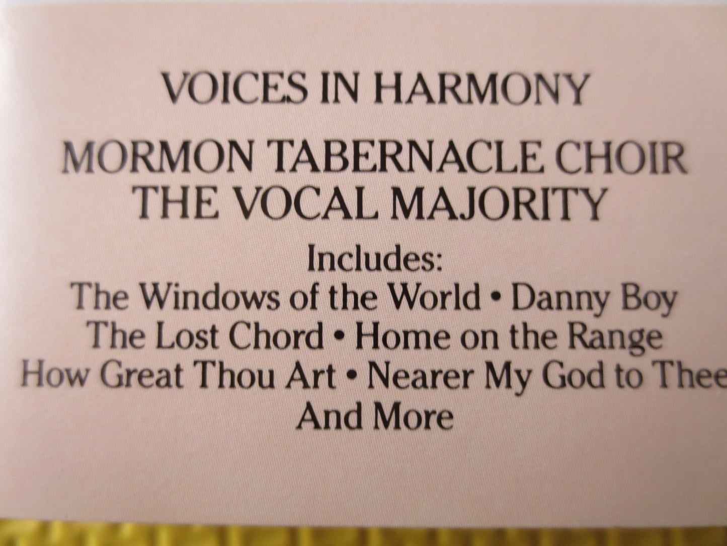 MORMON TABERNACLE, CHRISTMAS Cassette, Christmas Tape, Christmas Lp, Tape Cassette, Music Cassette, Tapes, 1987 Cassette