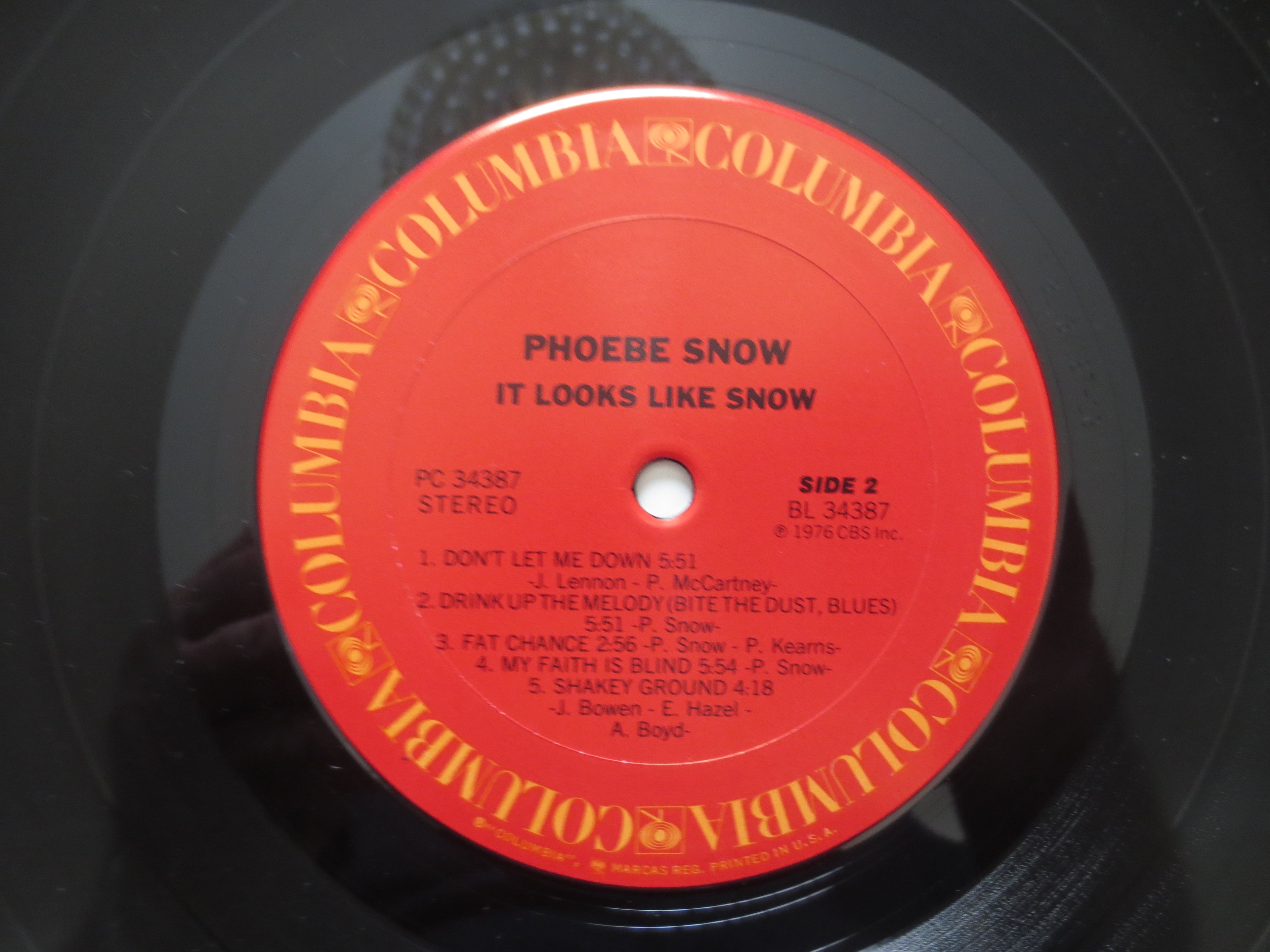 Phoebe Snow – It Looks Like Snow (1976) Vinyl LP