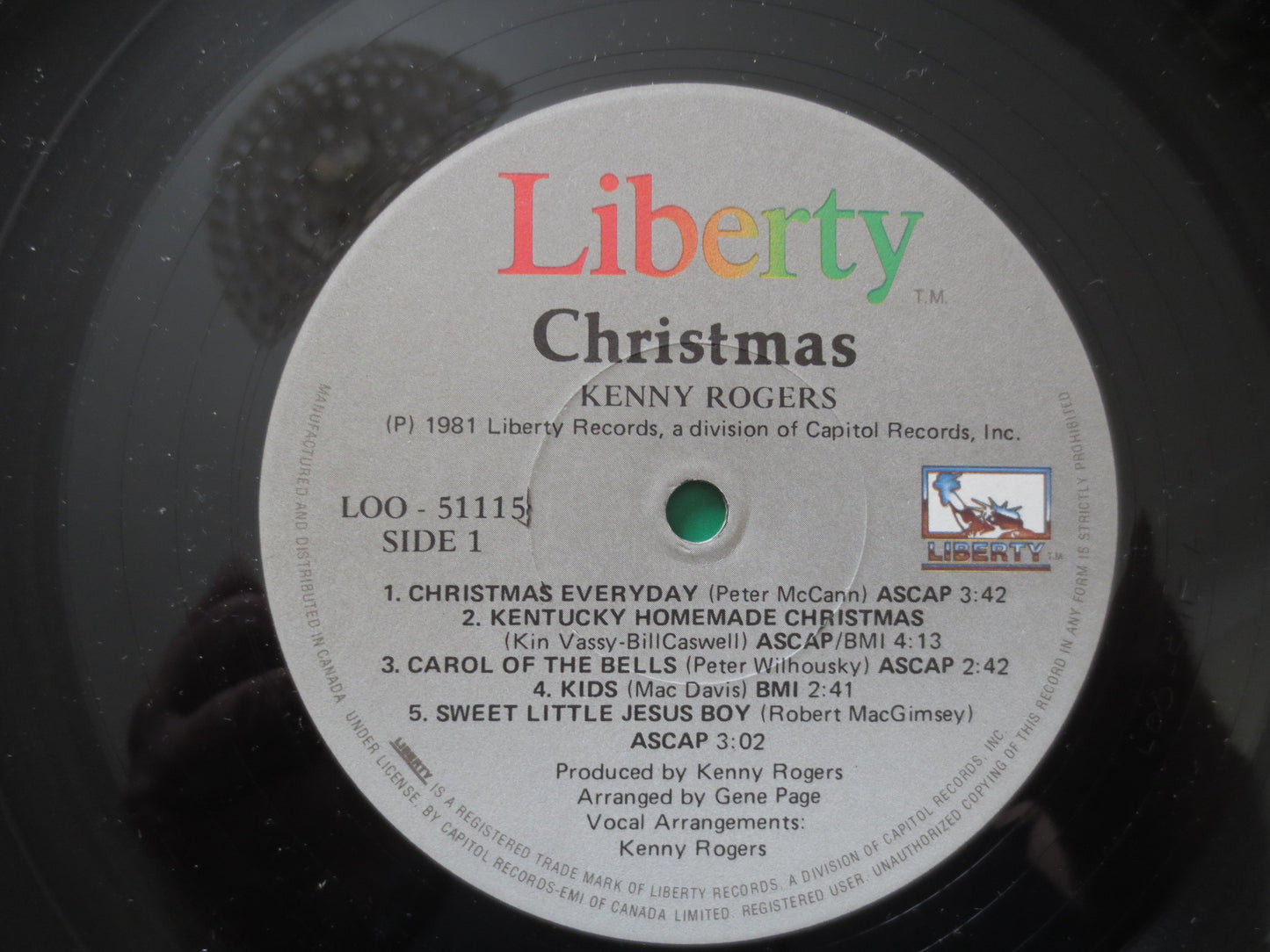 KENNY ROGERS, CHRISTMAS Record, Country Records, Christmas Vinyl, Vinyl Record, Vintage Vinyl, Records, Vinyl, 1981 Records