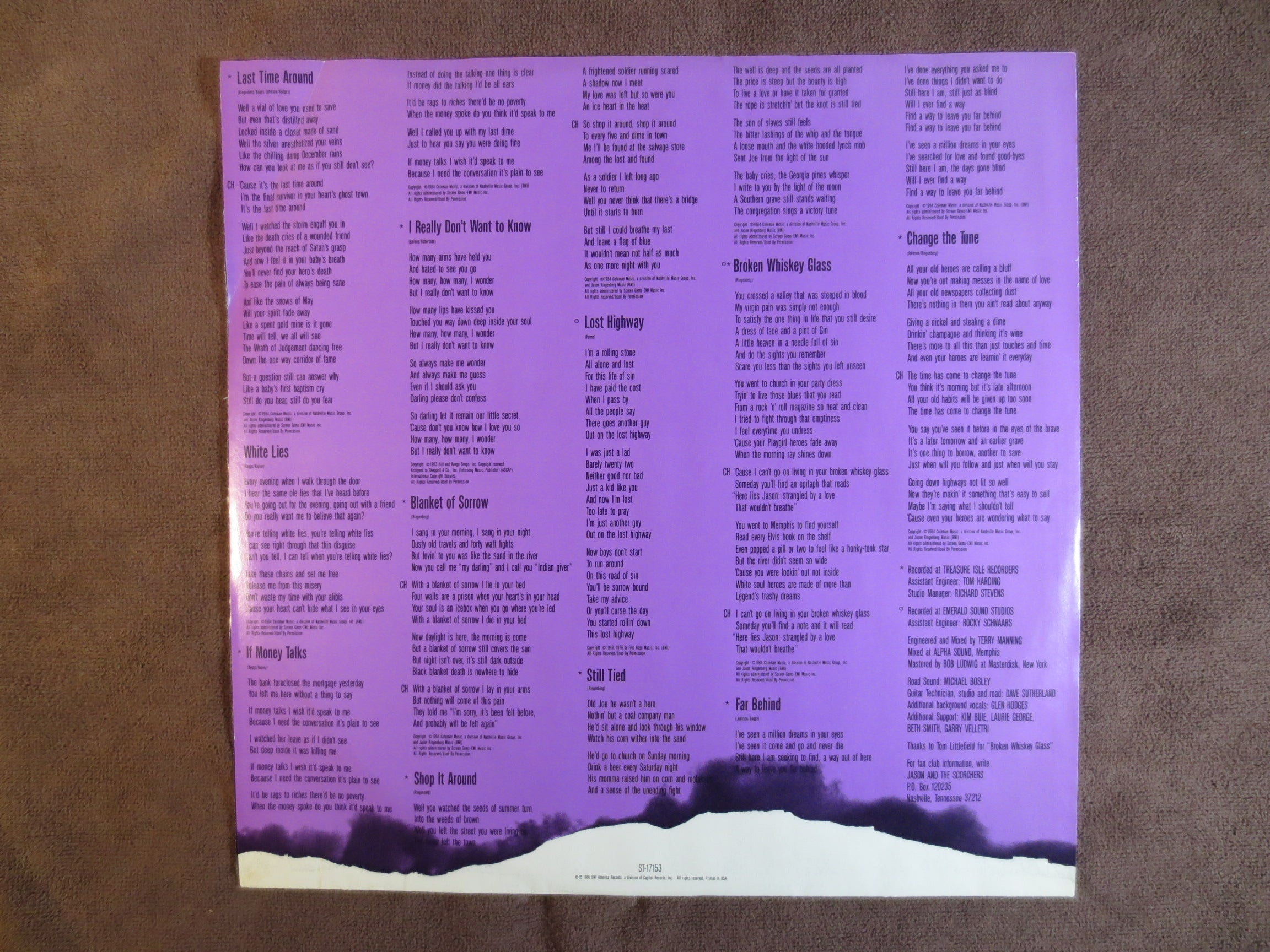 Jason & the Scorchers – Lost and Found (1985) Vinyl LP