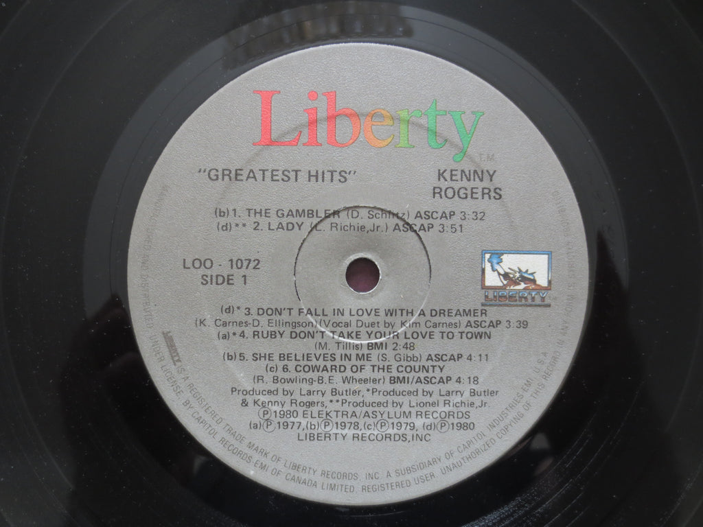 Kenny Rogers – Greatest Hits (1980) Vinyl LP
