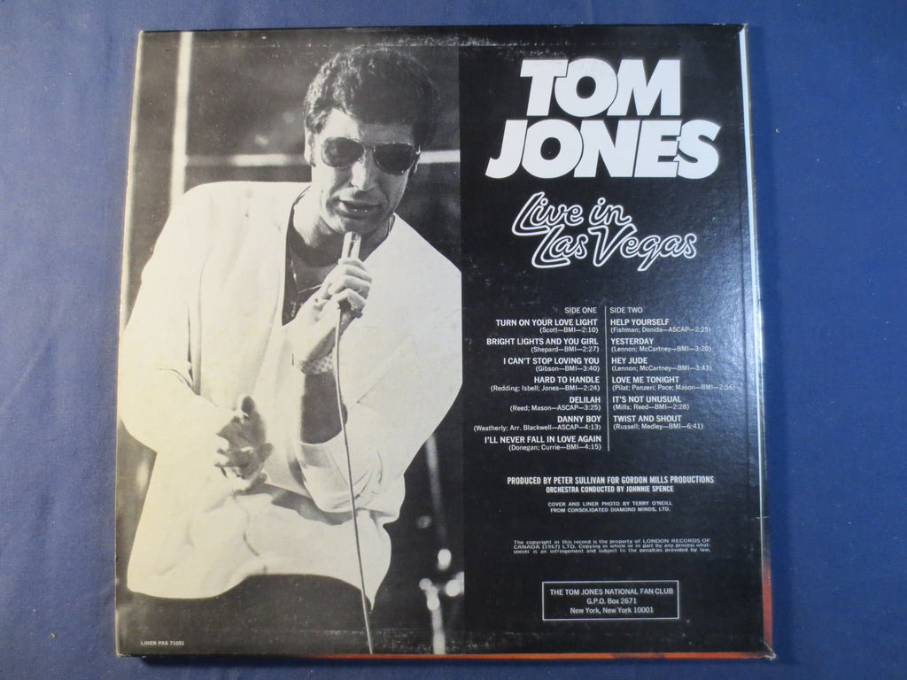 Tom Jones – Live in Las Vegas (1969) Vinyl LP