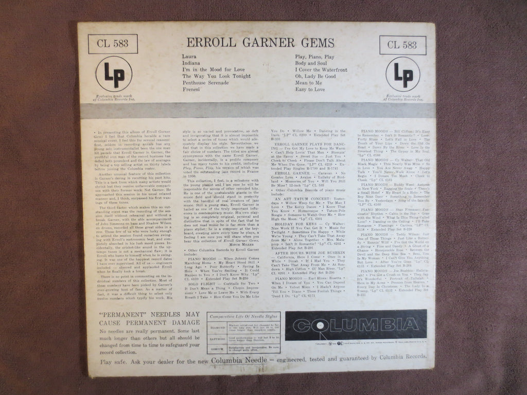 Erroll Garner – Gems (1955) Vinyl LP