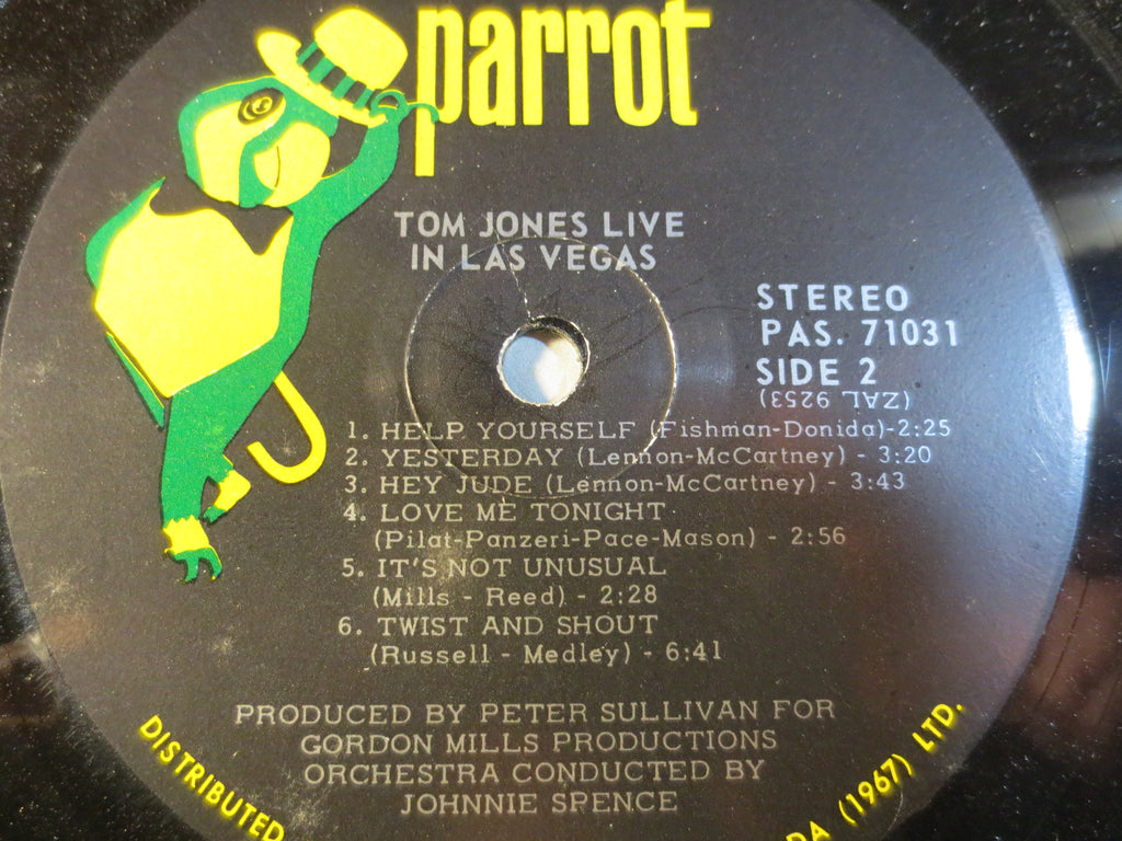 Tom Jones – Live in Las Vegas (1969) Vinyl LP