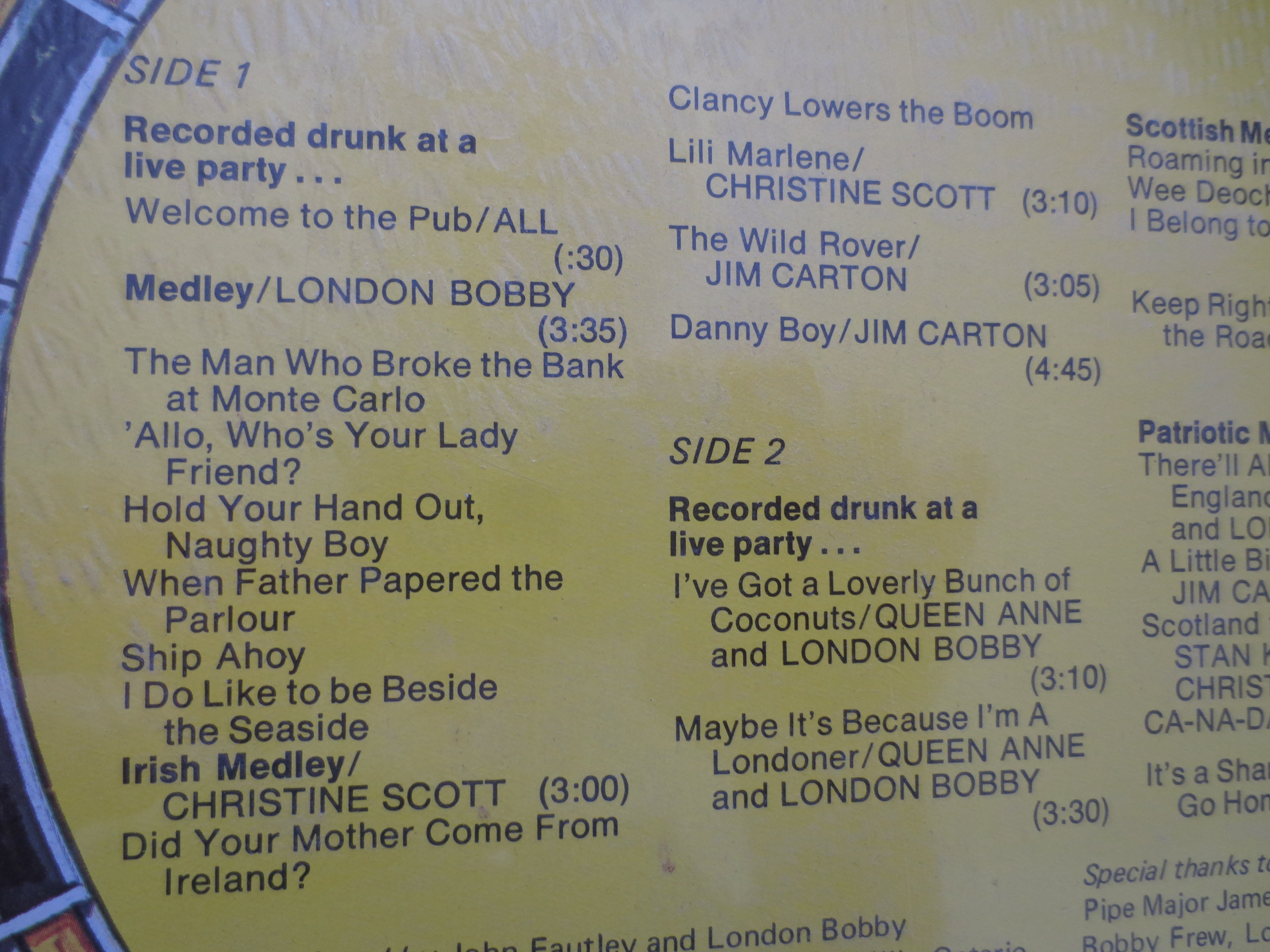 Pub Party – Factory Sealed (1981) Vinyl LP
