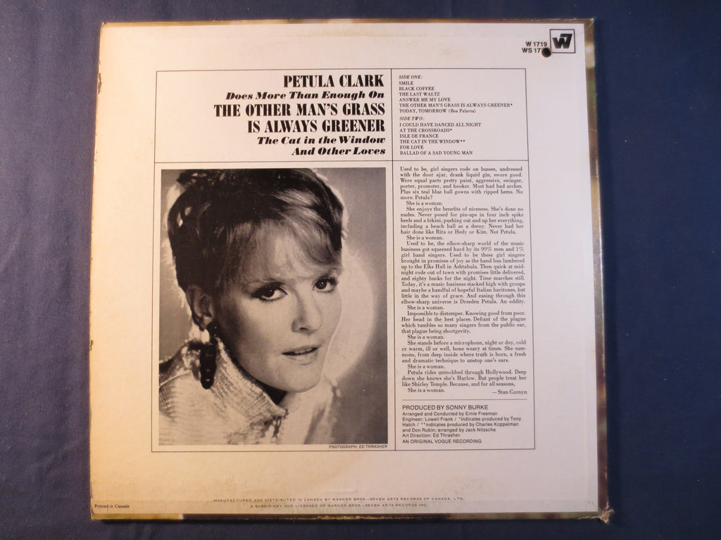 Petula Clark – The Other Man's Grass Is Always Greener (1968) Vinyl LP