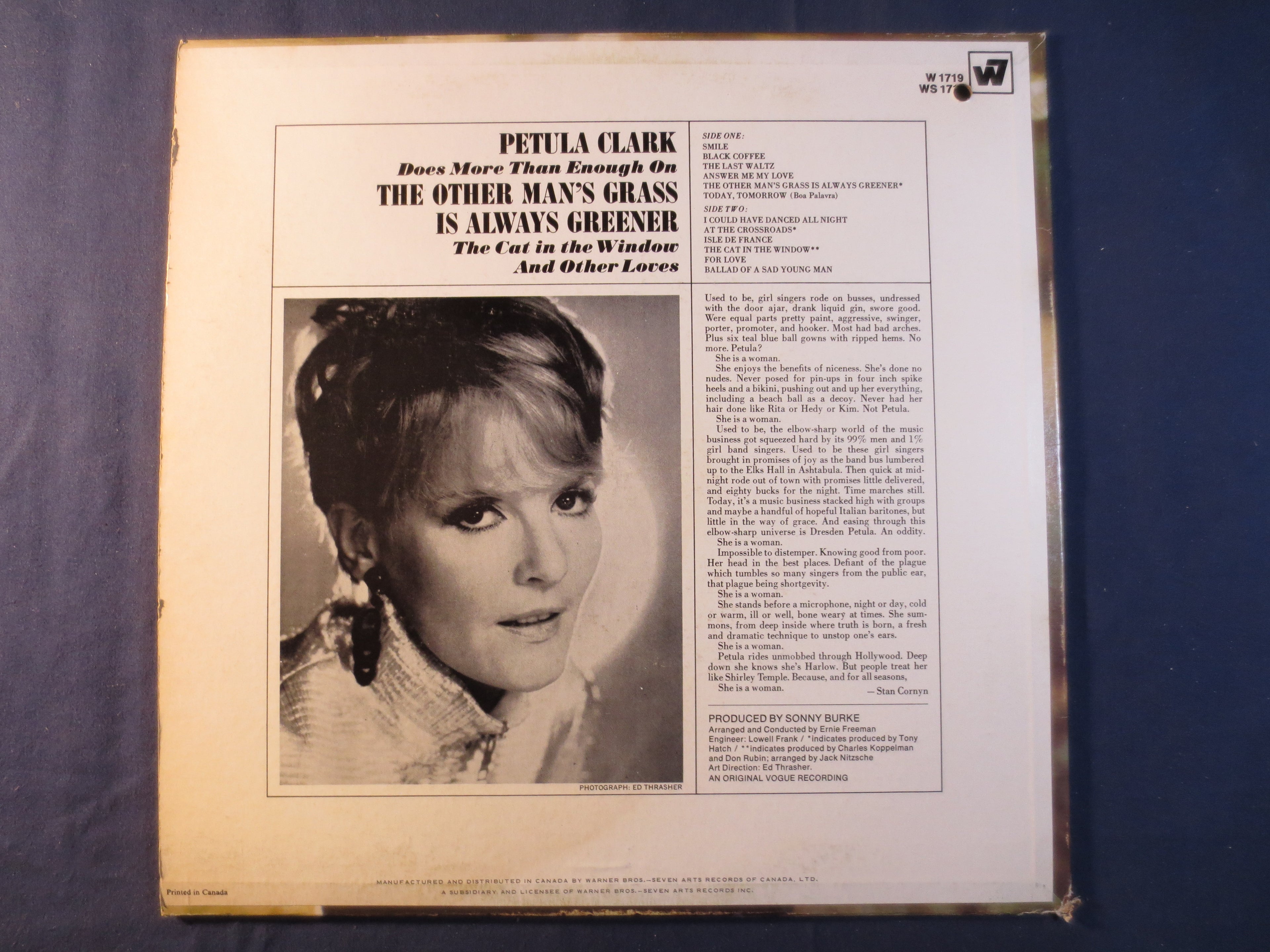 Petula Clark – The Other Man's Grass Is Always Greener (1968) Vinyl LP