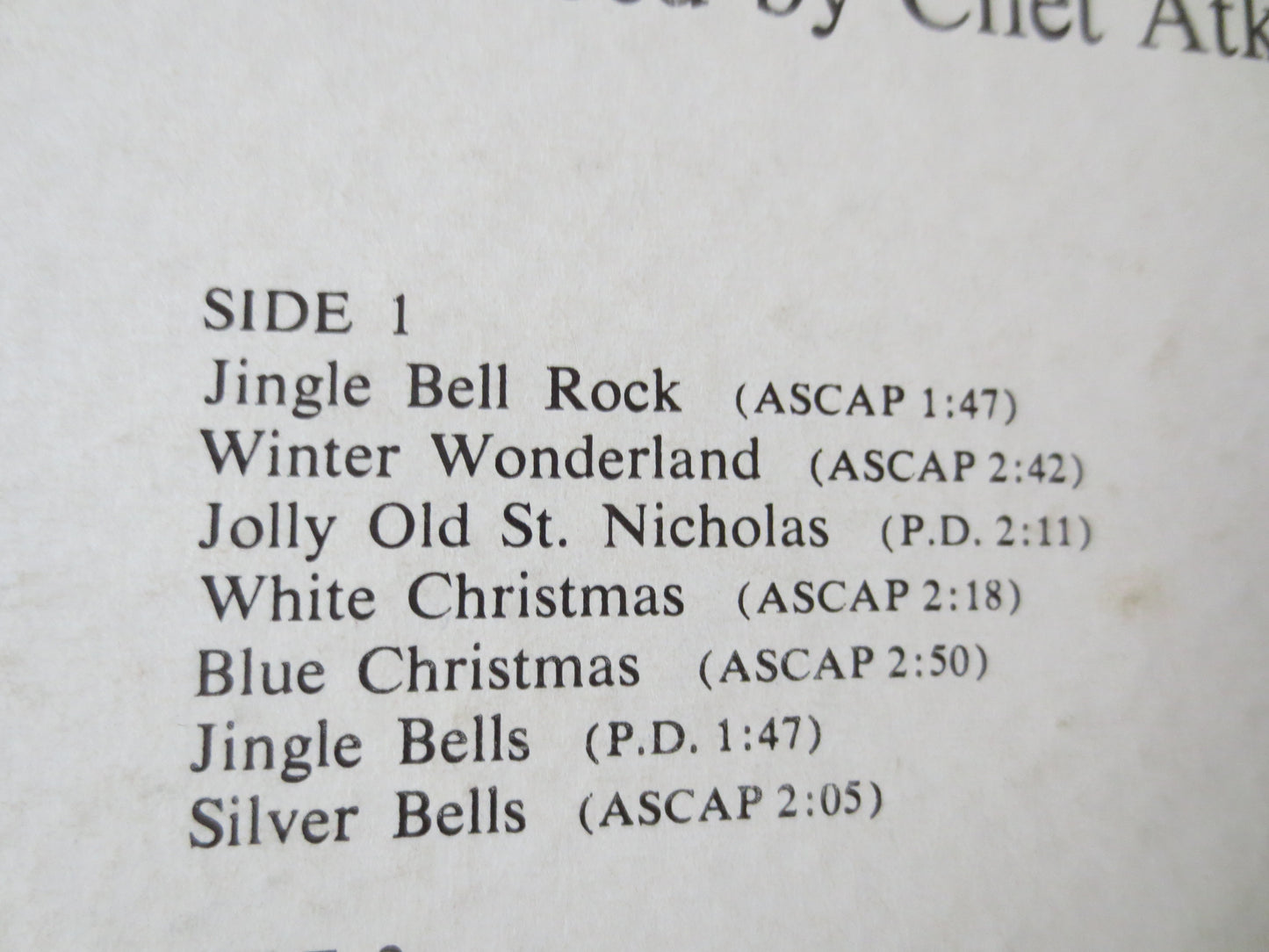 CHET ATKINS, CHRISTMAS, Christmas Music, Christmas Songs, Christmas Carols, Christmas Hymns, Christmas lps, 1961 Records